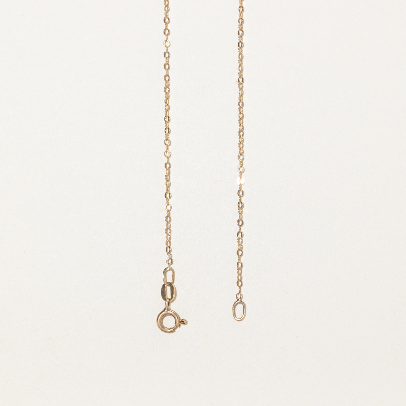 10k Yellow Gold Cable Link Chain | 18"