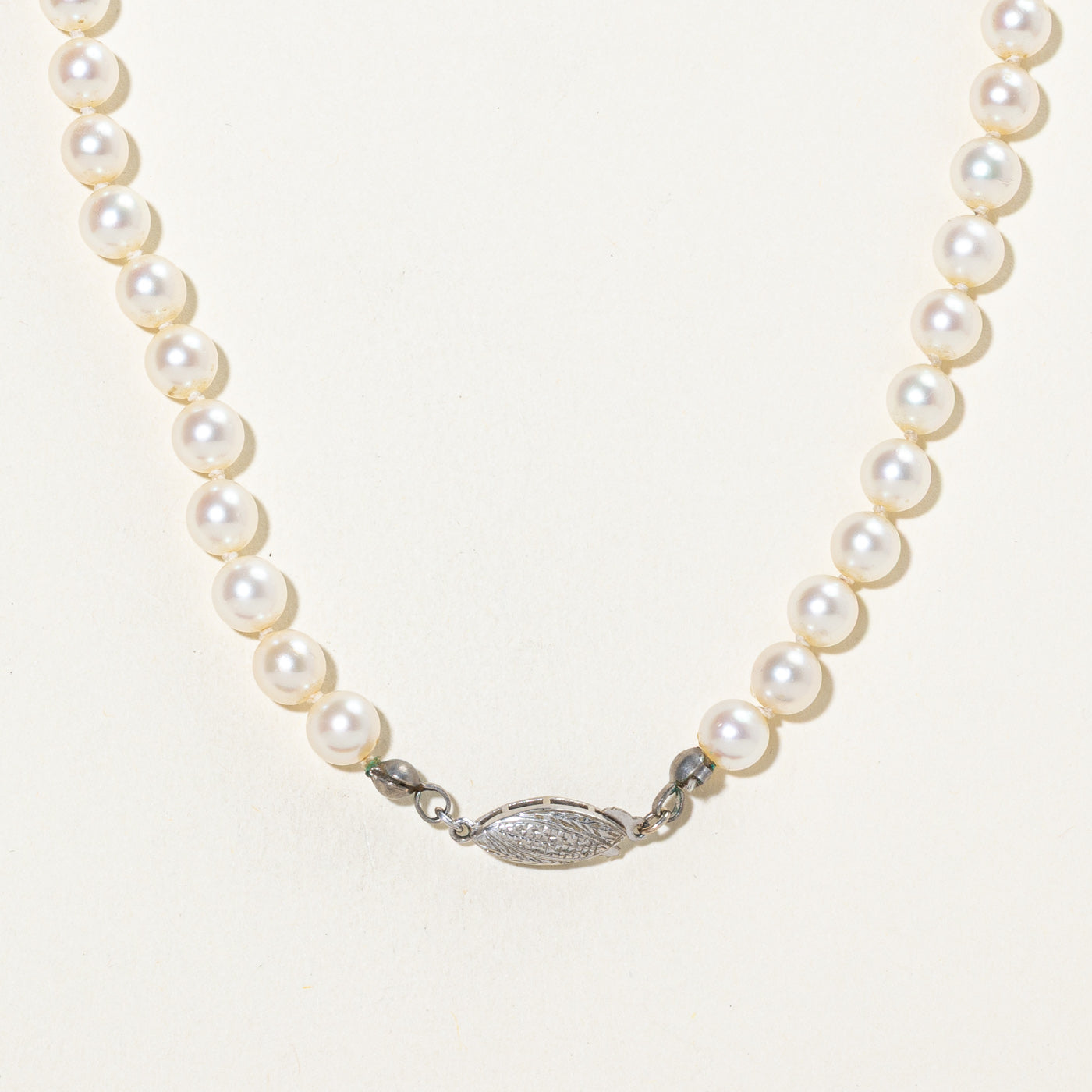 Collier de perles de culture 14 carats « Birks » | 39,4 cm