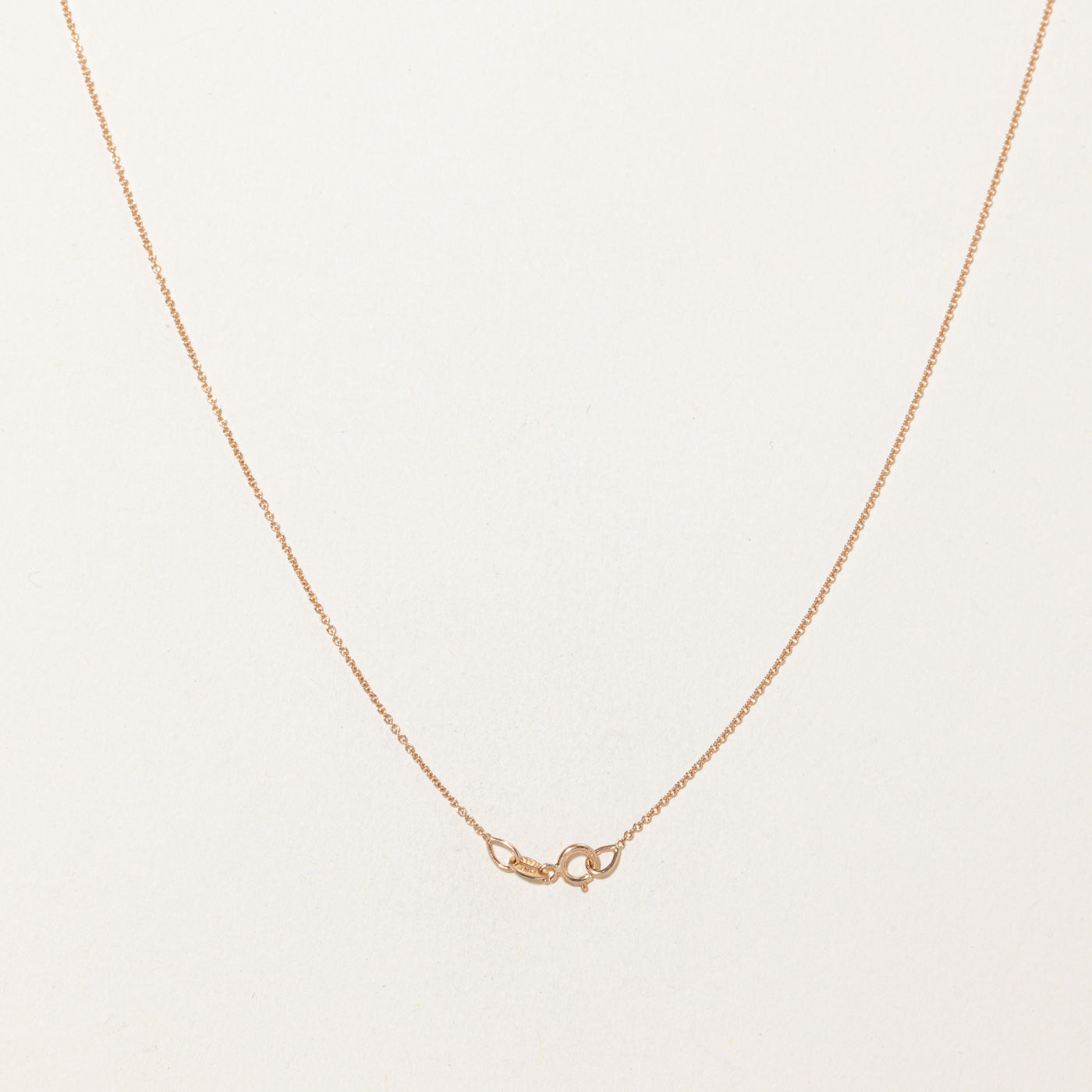14k Rose Gold Cable Link Chain | 17"