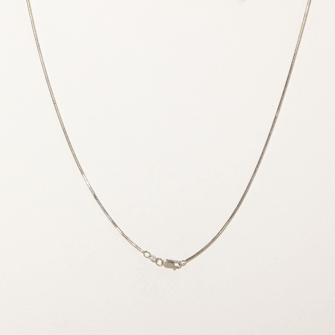 14k White Gold Snake Chain | 19"