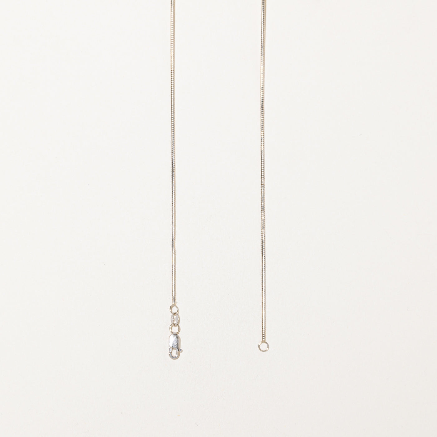 14k White Gold Snake Chain | 19"