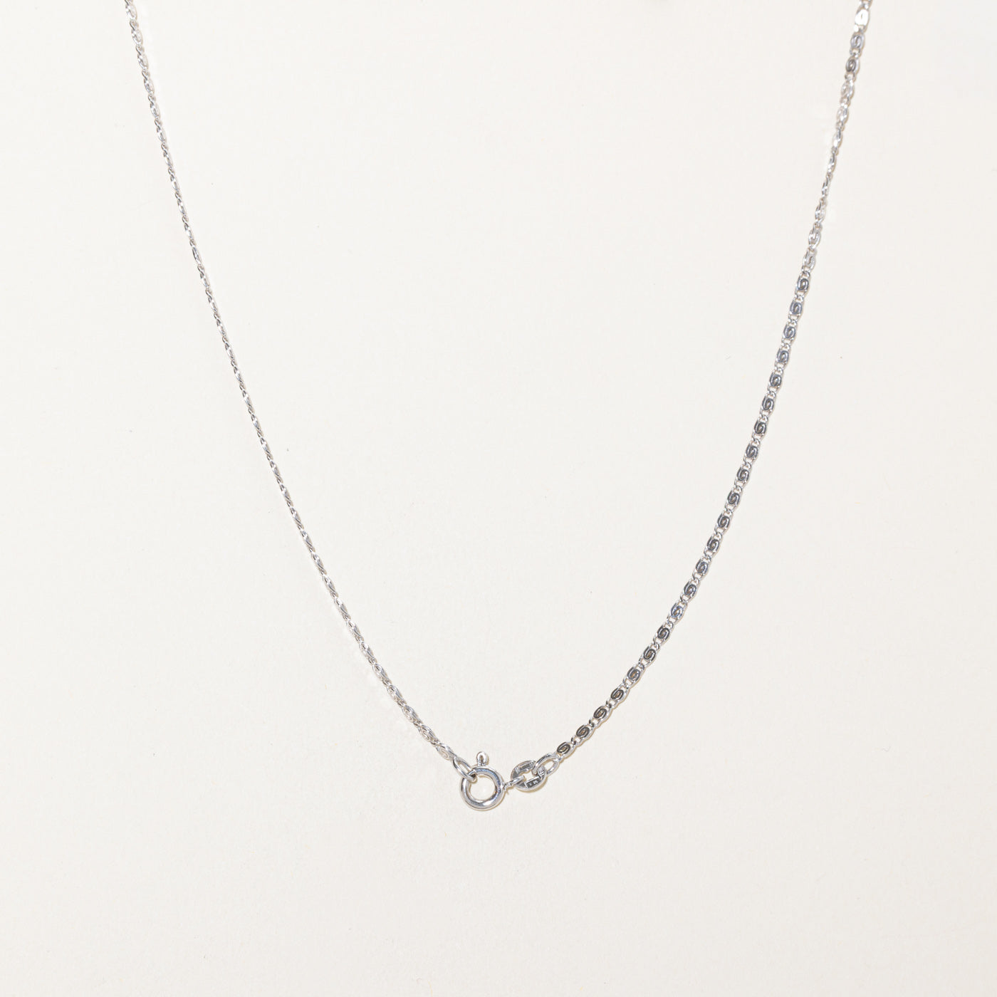 'Unoaerre' 14k White Gold Scroll Chain | 1.9mm | 16"