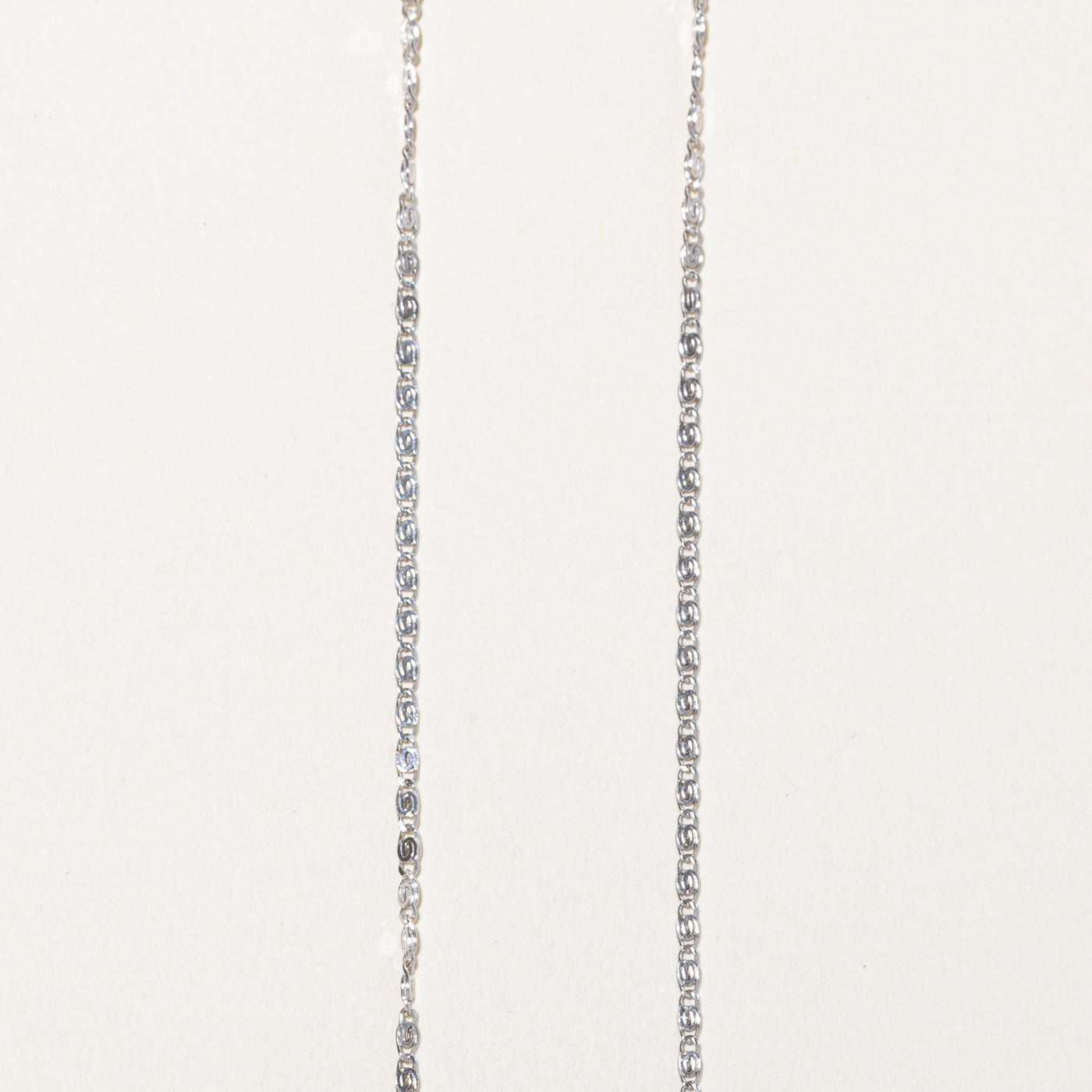 'Unoaerre' 14k White Gold Scroll Chain | 1.9mm | 16"