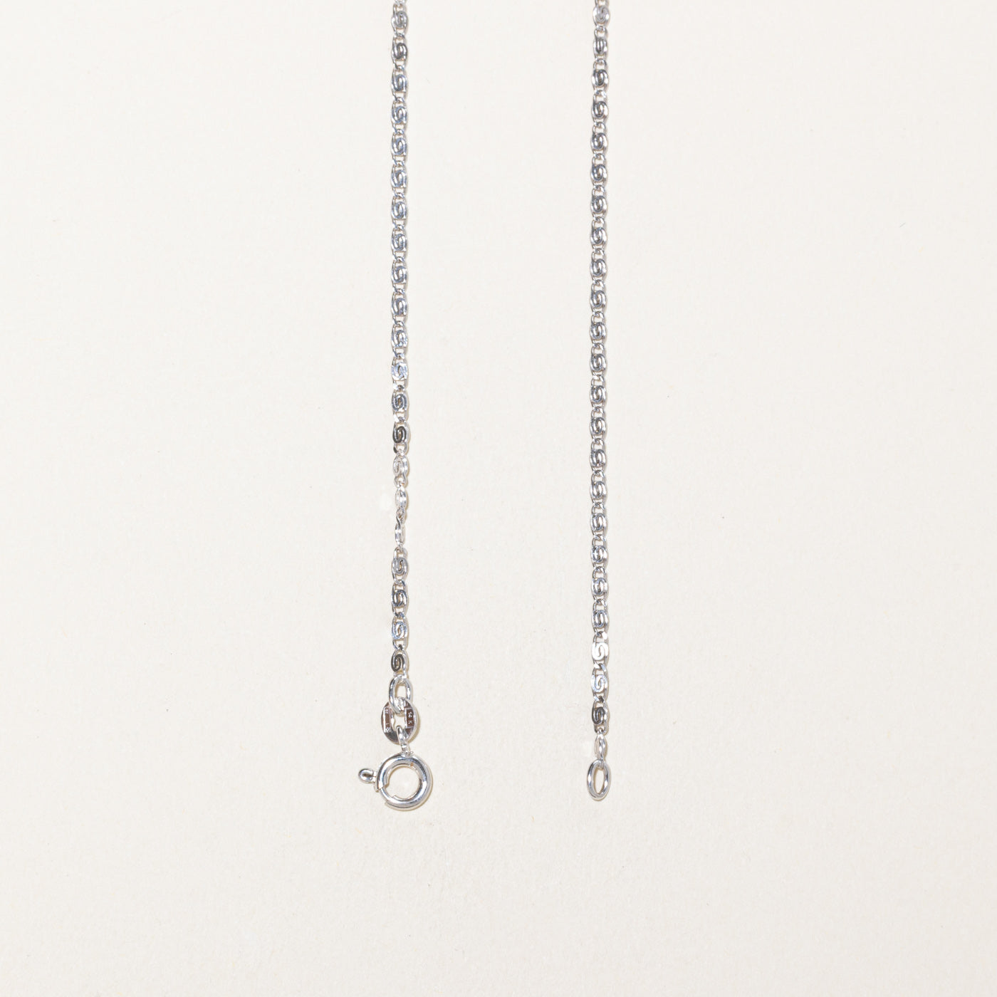'Unoaerre' 14k White Gold Scroll Chain | 1.9mm | 16"
