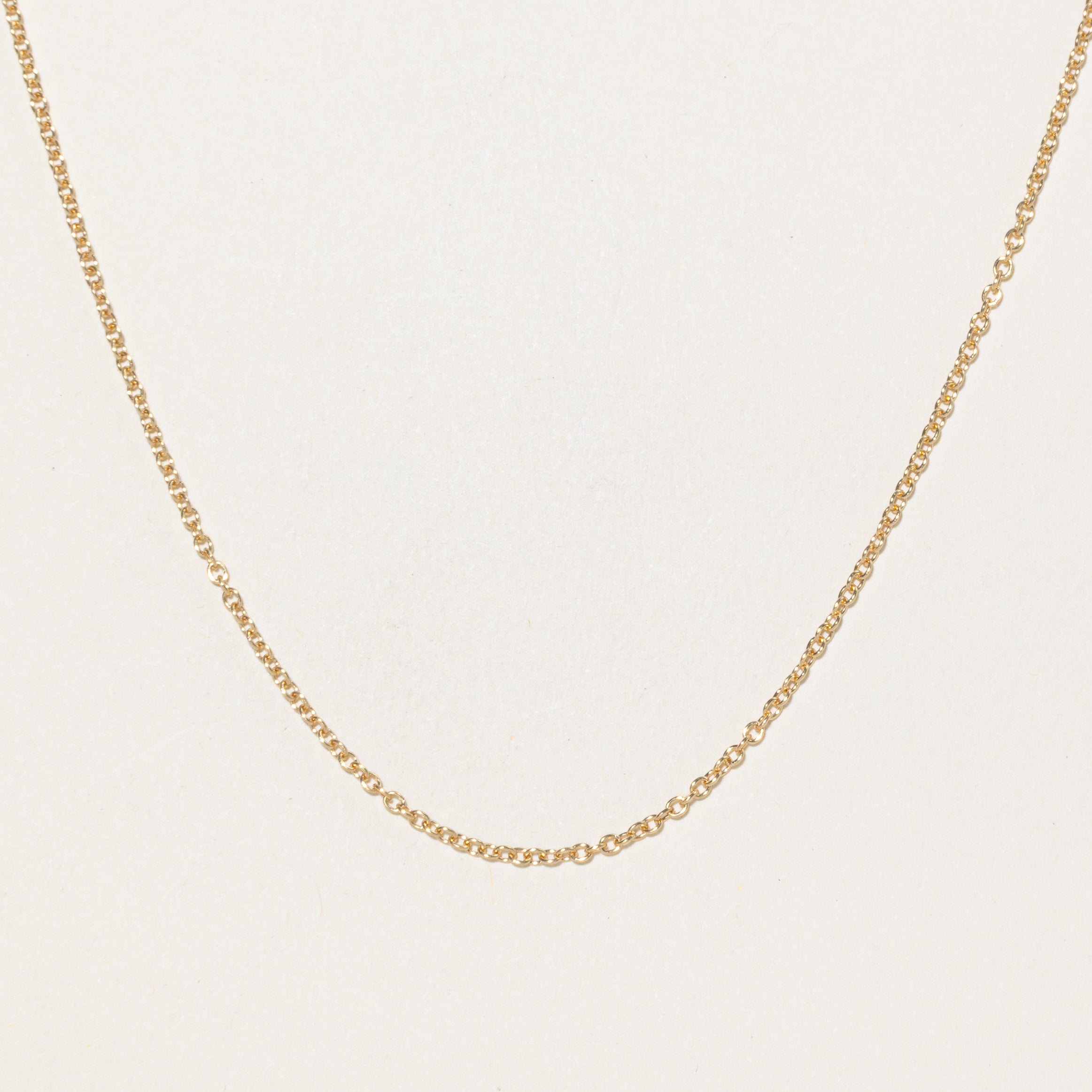 100 Ways' 18k Yellow Gold Cable Link Chain | 18"