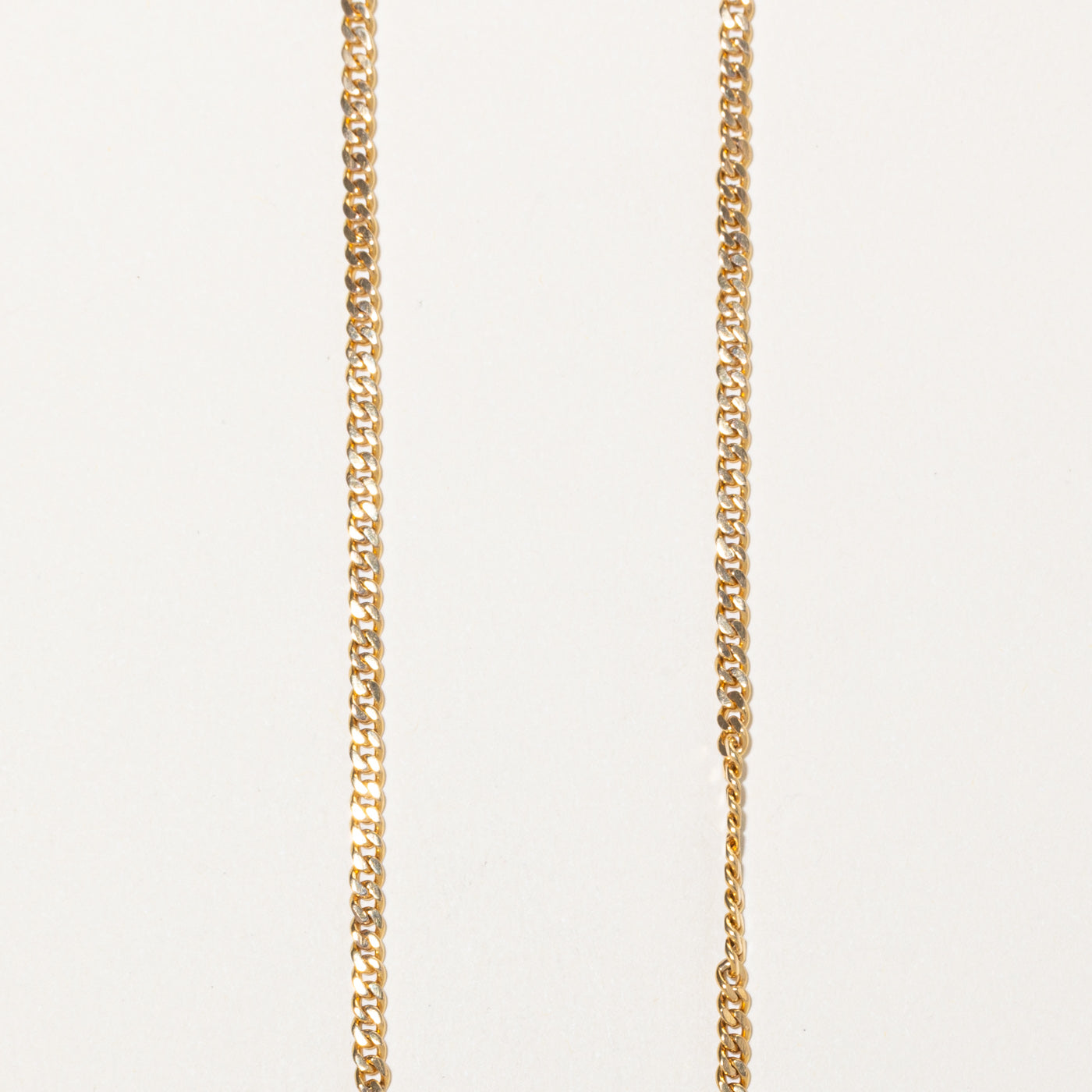 18k Yellow Gold Curb Link Chain | 24"