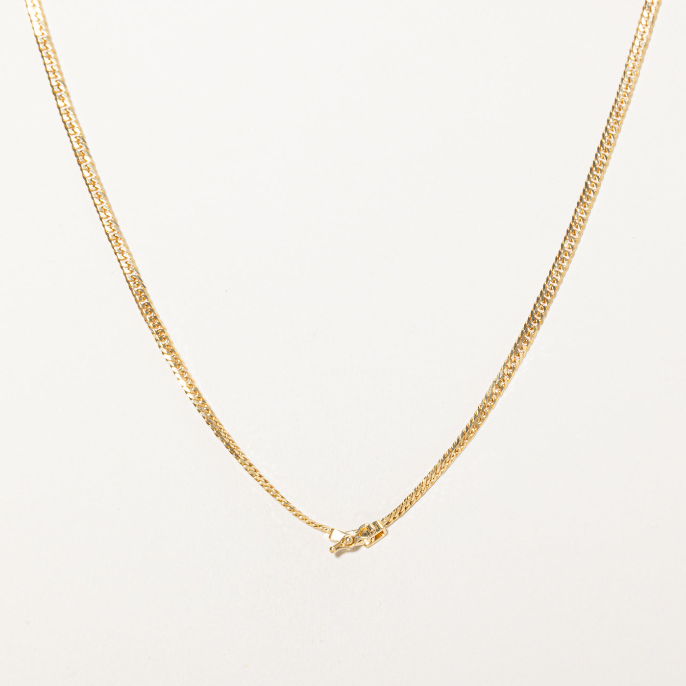 Chaîne gourmette en or jaune 18 carats | 40,6 cm