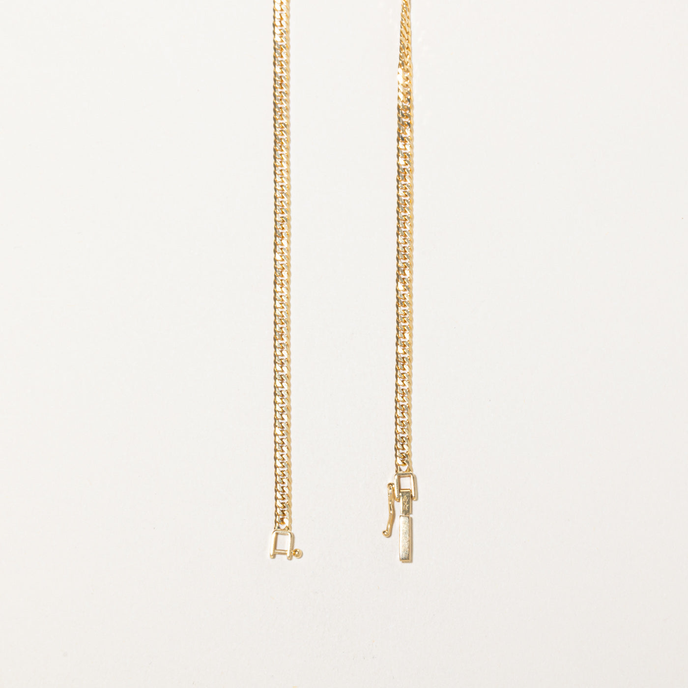 Chaîne gourmette en or jaune 18 carats | 40,6 cm