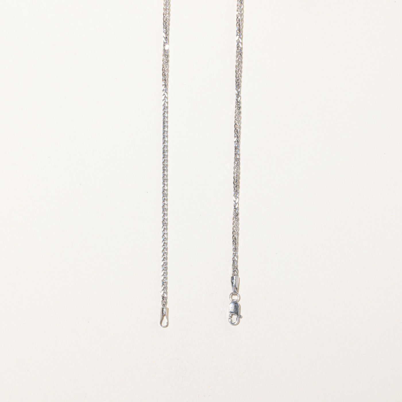 18k White Gold Franco Chain | 20"