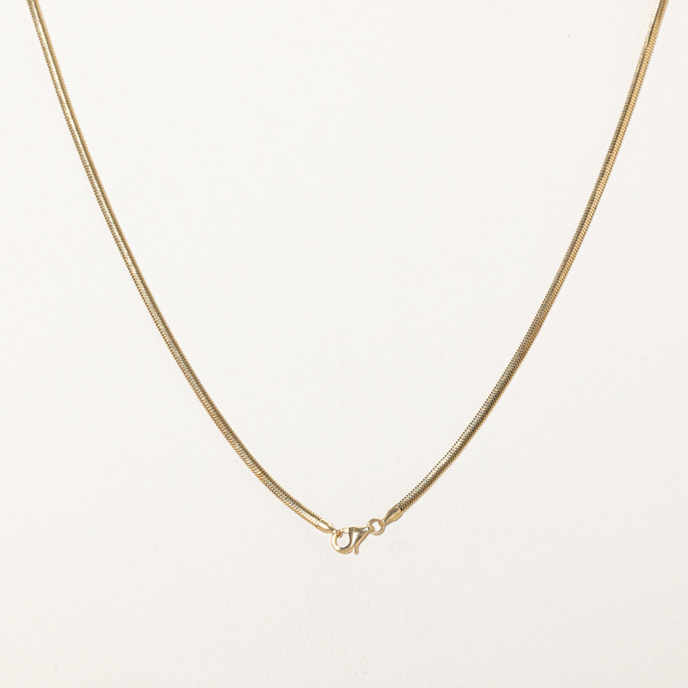 18k Yellow Gold Snake Chain | 17"