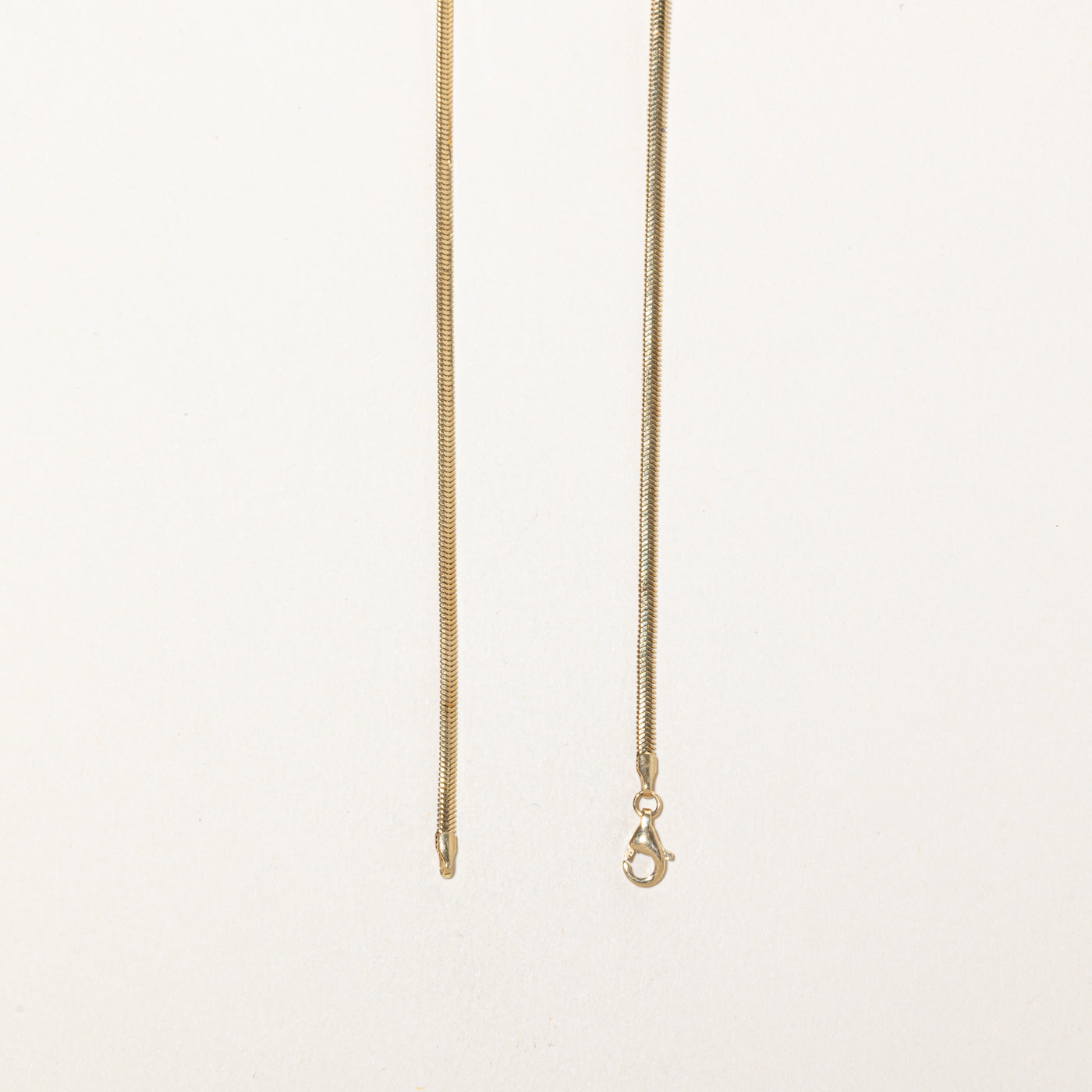 18k Yellow Gold Snake Chain | 17"
