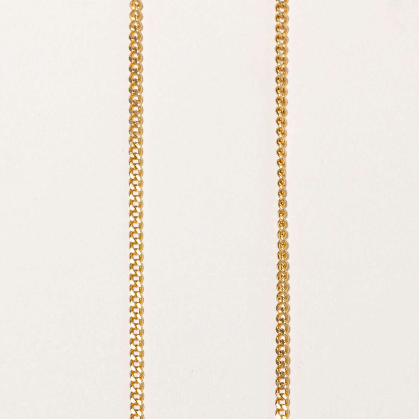 18k Yellow Gold Curb Link Chain | 26"