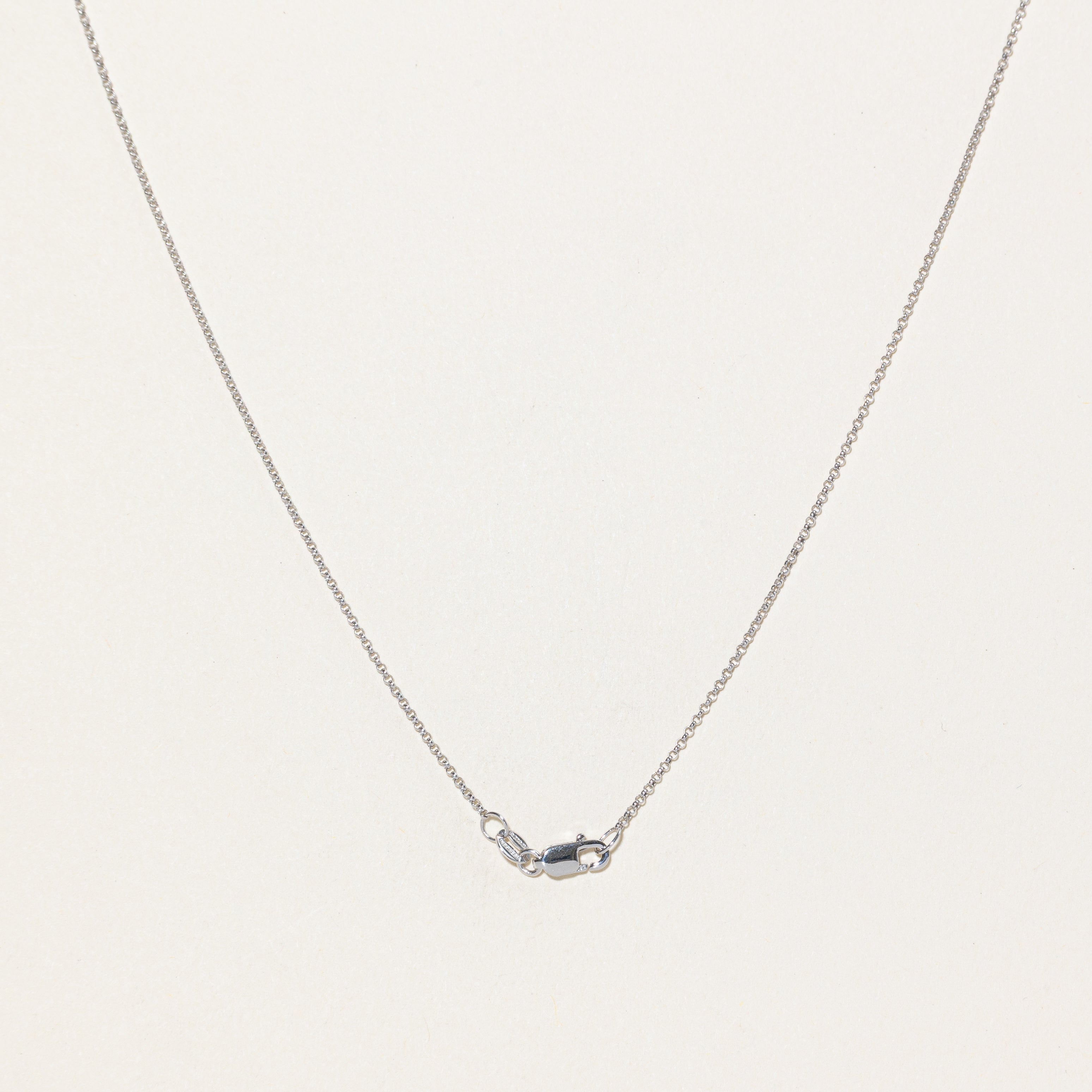 '100 Ways' 14k White Gold Rolo Chain Necklace | 18"