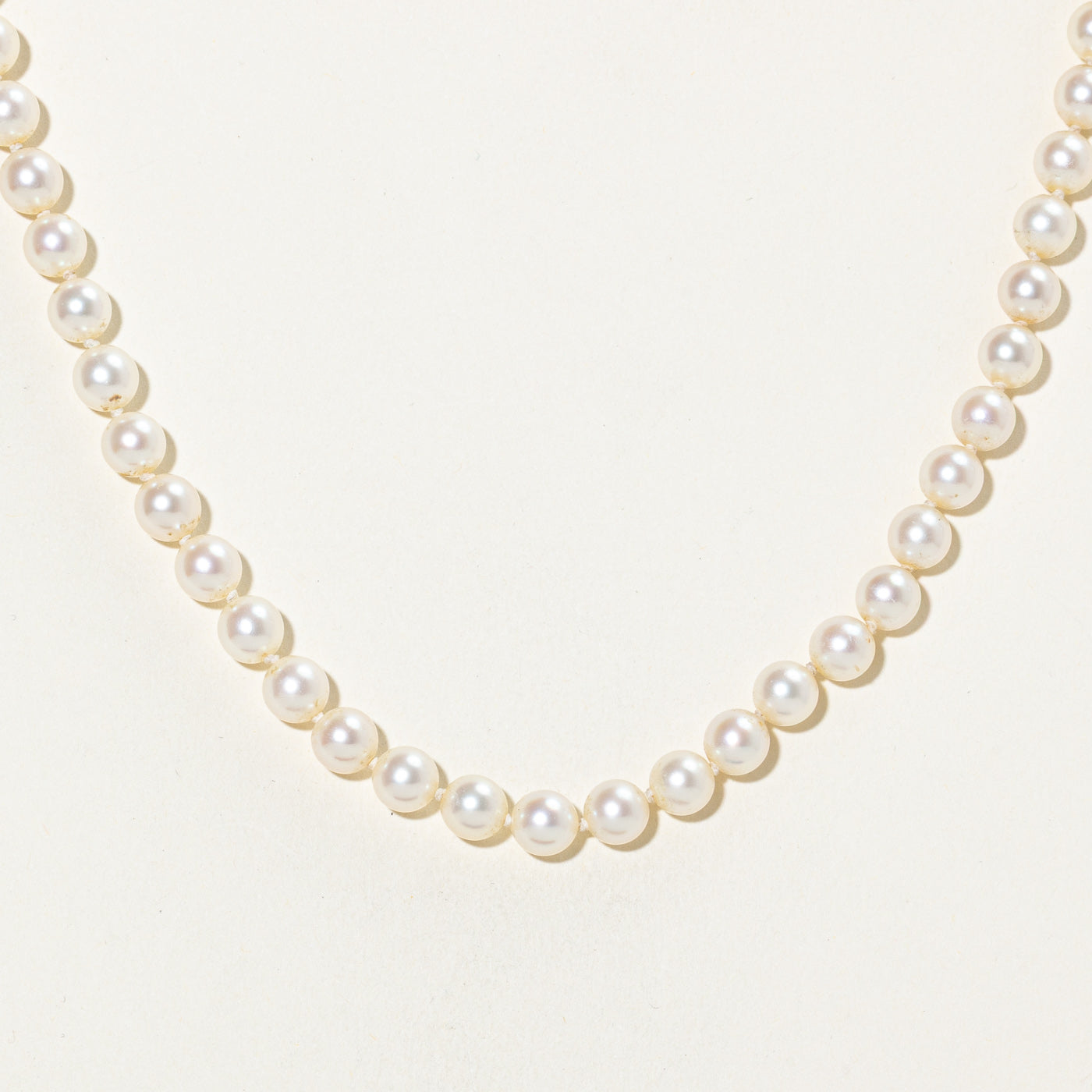 Collier de perles de culture 14 carats « Birks » | 39,4 cm