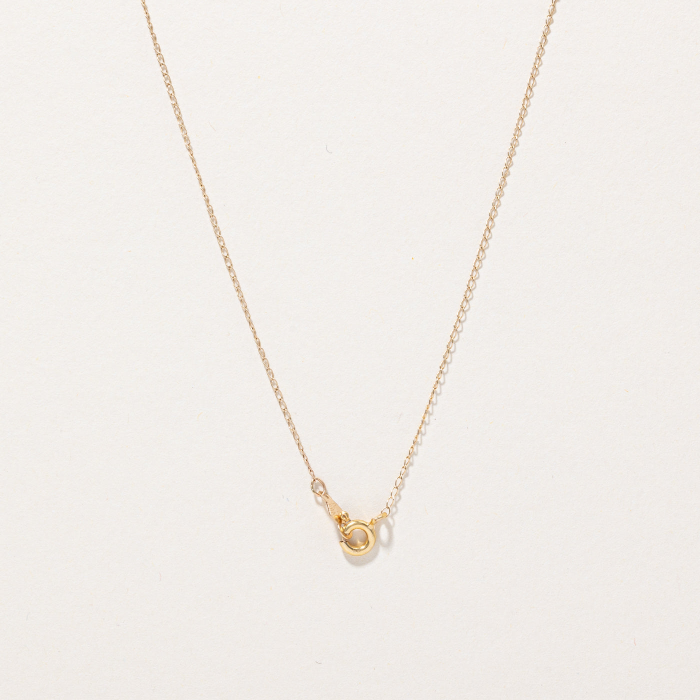 Collier pendentif fleur en saphir synthétique | 0,06 ct | 40,6 cm |