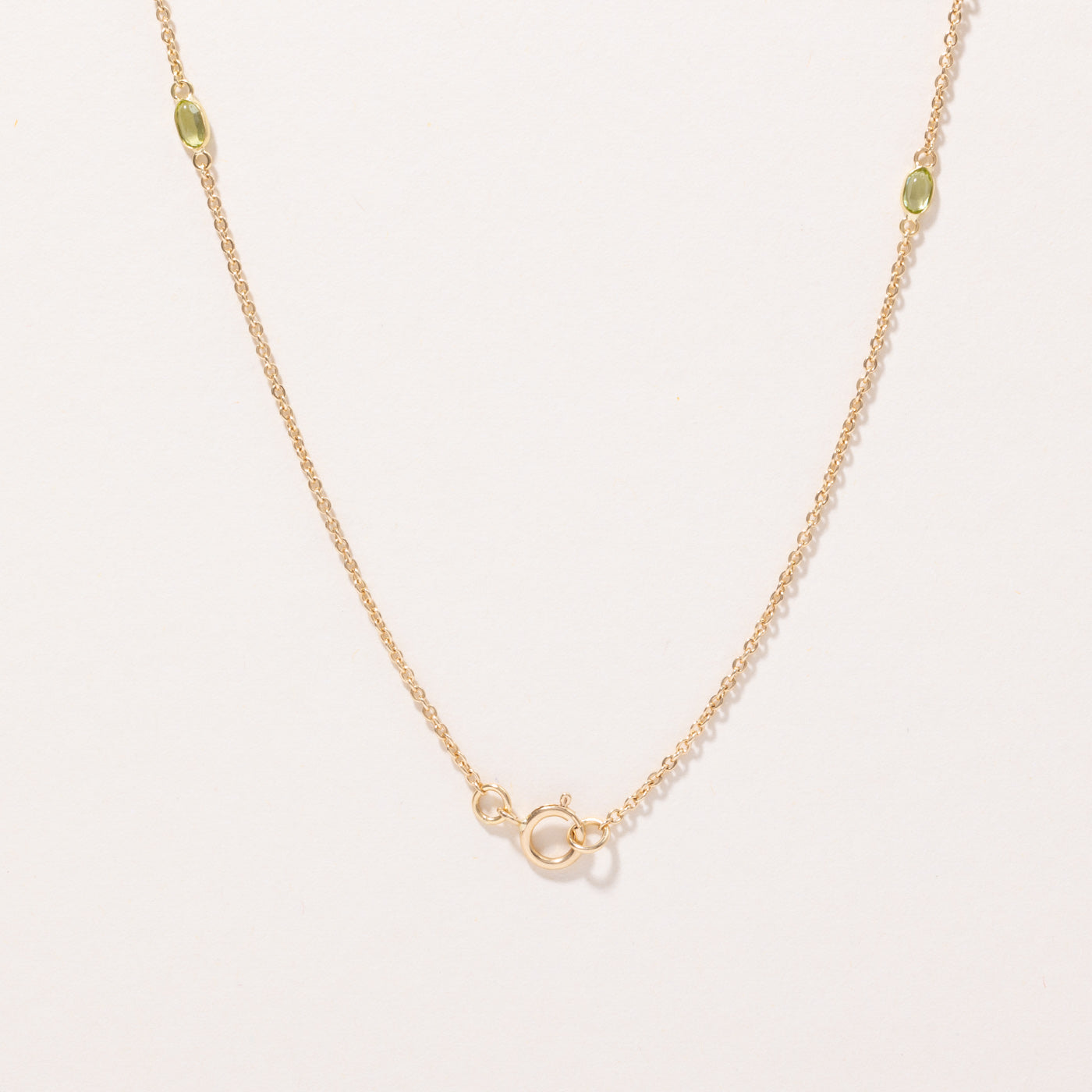 Peridot Link Necklace | 2.95ctw | 18" |