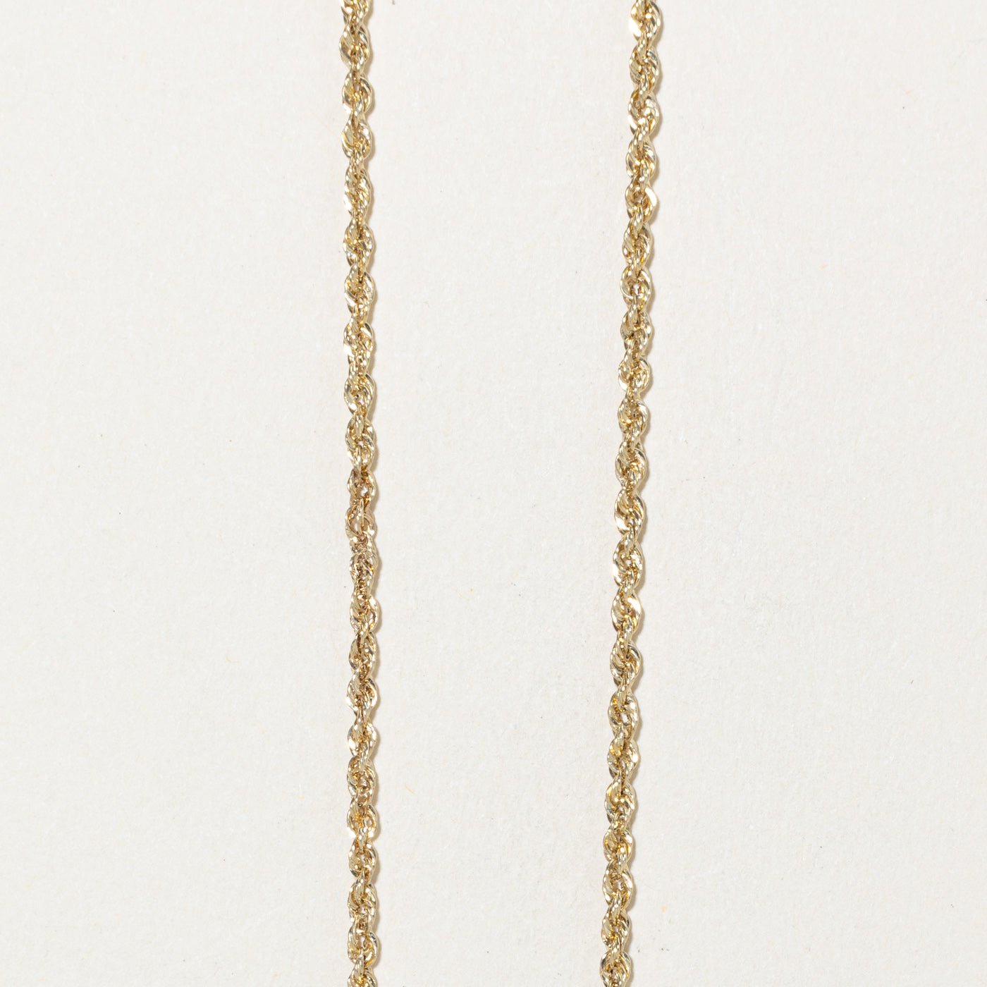 10k Yellow Gold Rope Chain | 19"