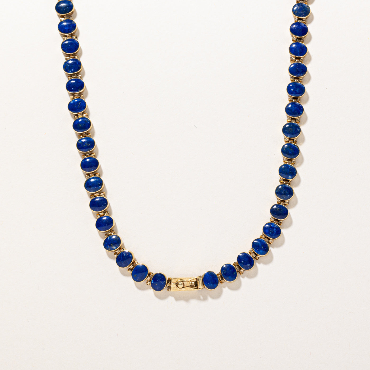 Lapis Lazuli Link Necklace | 28.00ctw | 16" |