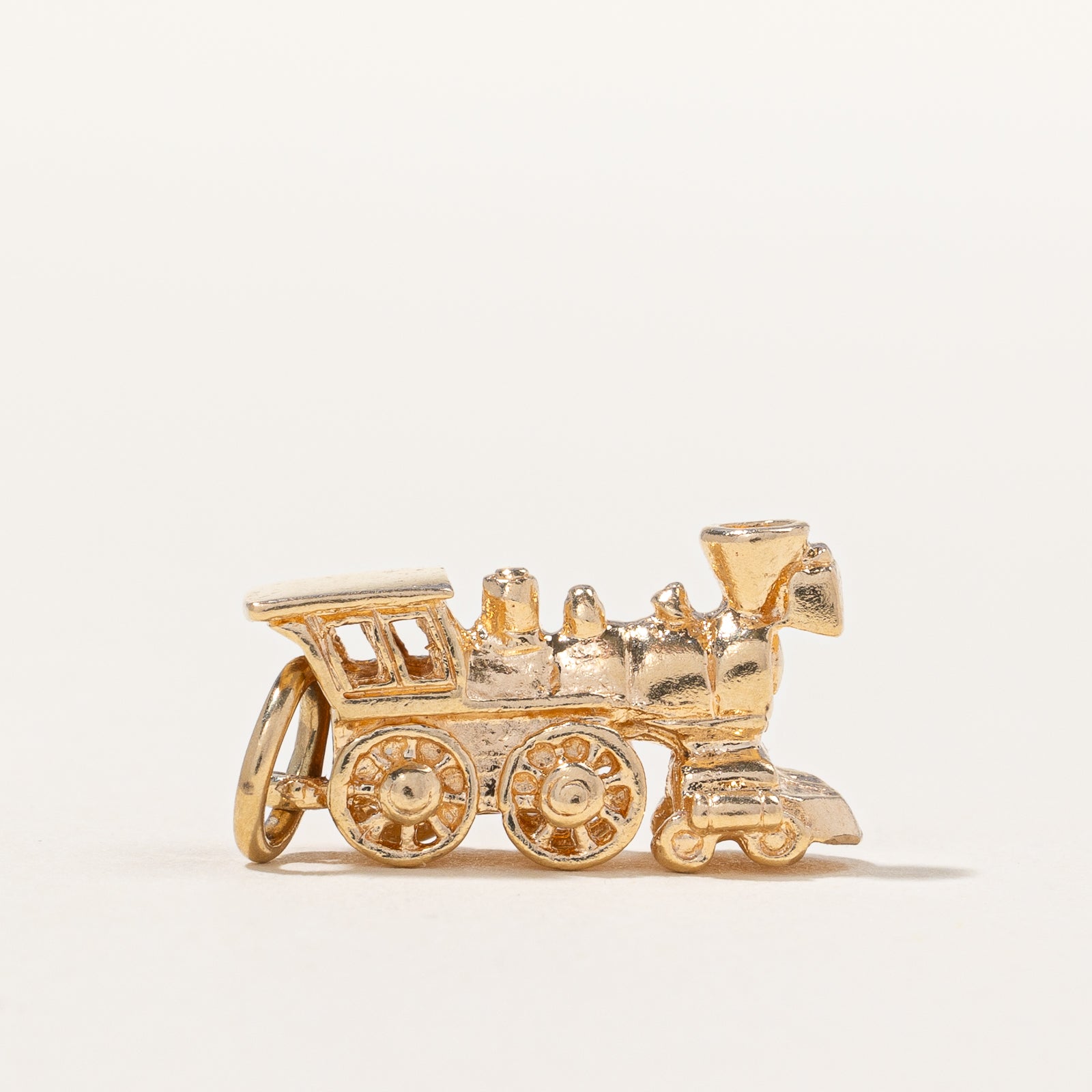 Yellow Gold Train Engine Pendant