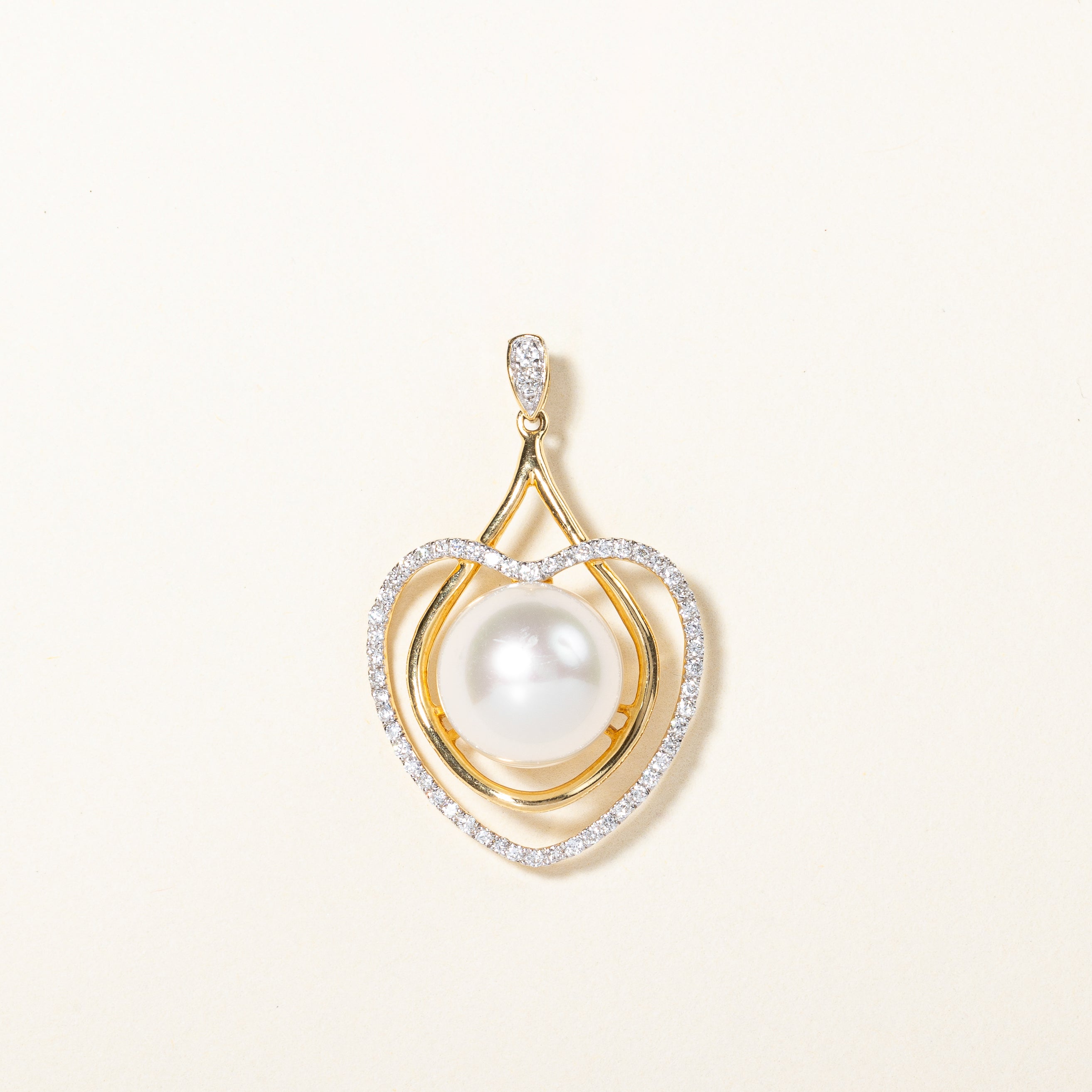 Pearl & Diamond Pendant | 0.28ctw |