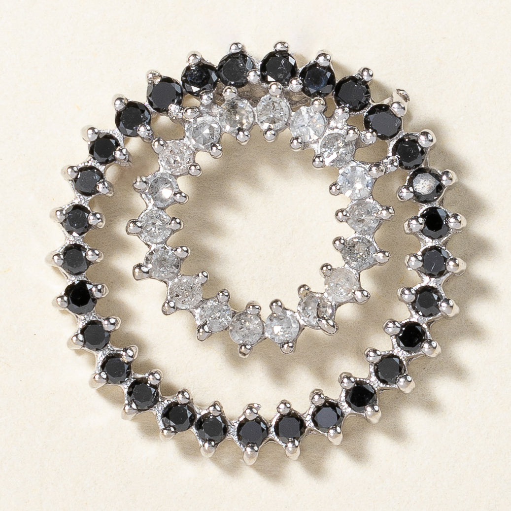 Black & White Diamond Pendant | 0.42ctw, 0.36ctw |