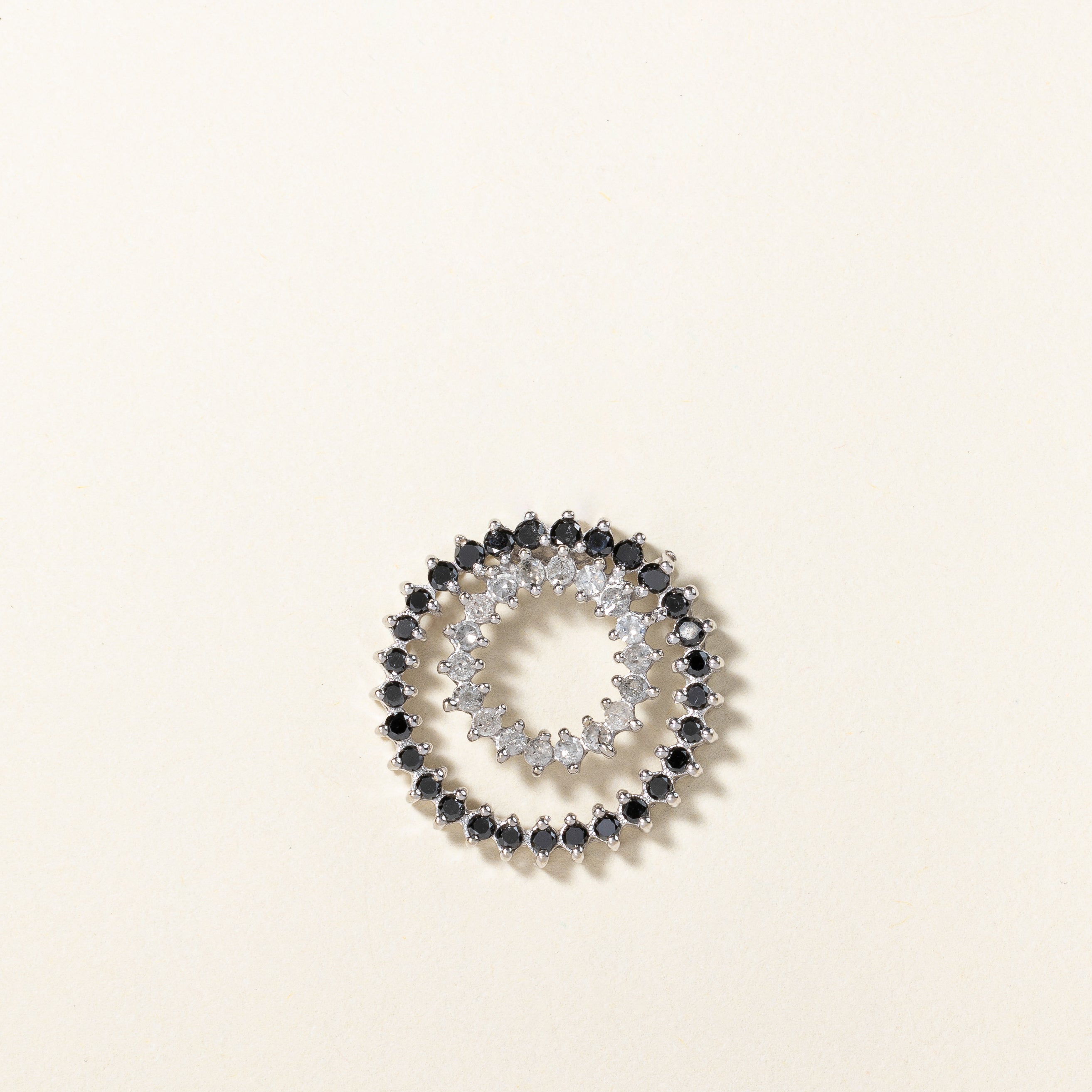 Black & White Diamond Pendant | 0.42ctw, 0.36ctw |
