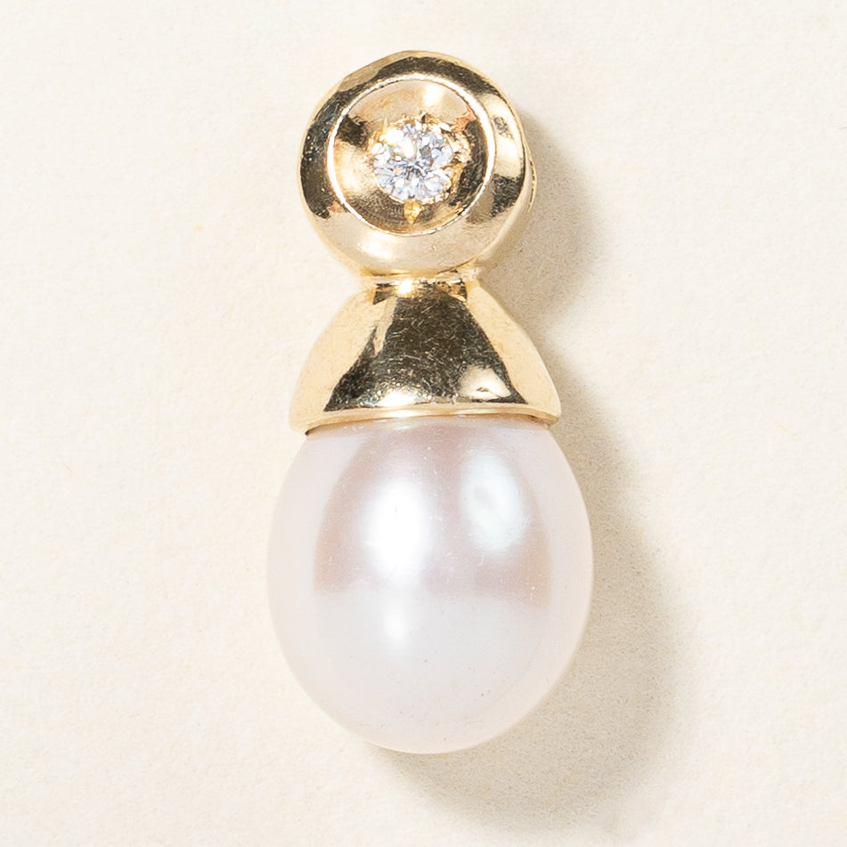 Pearl & Diamond Pendant | 0.05ct |