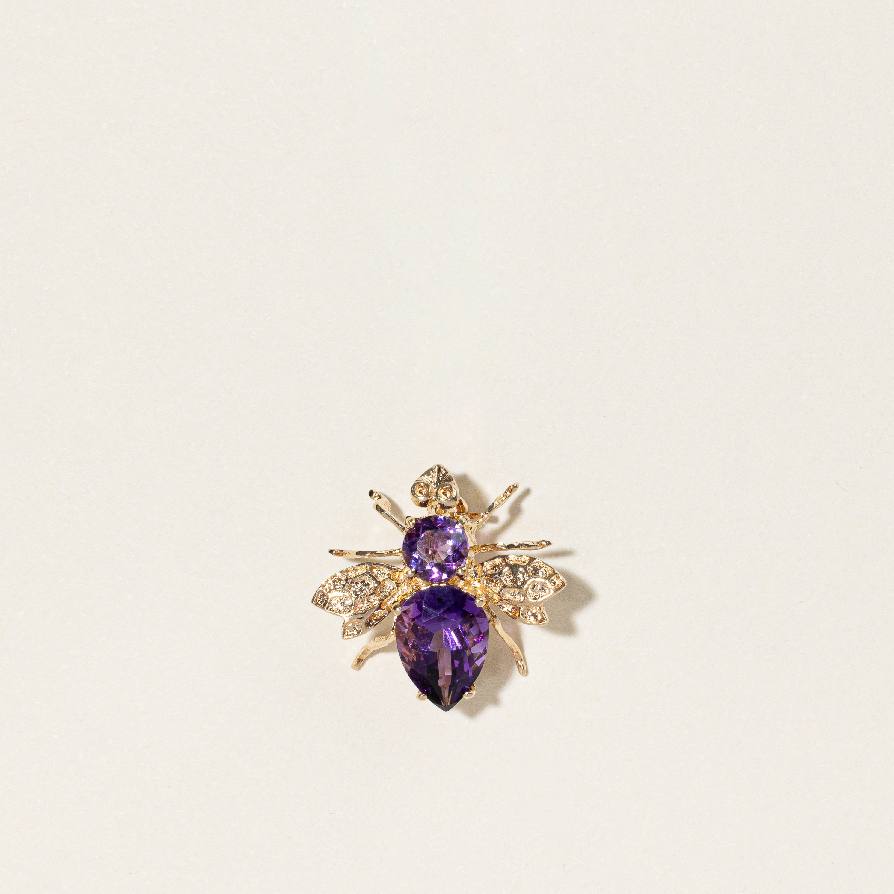 Amethyst Bee Brooch | 2.08ctw |