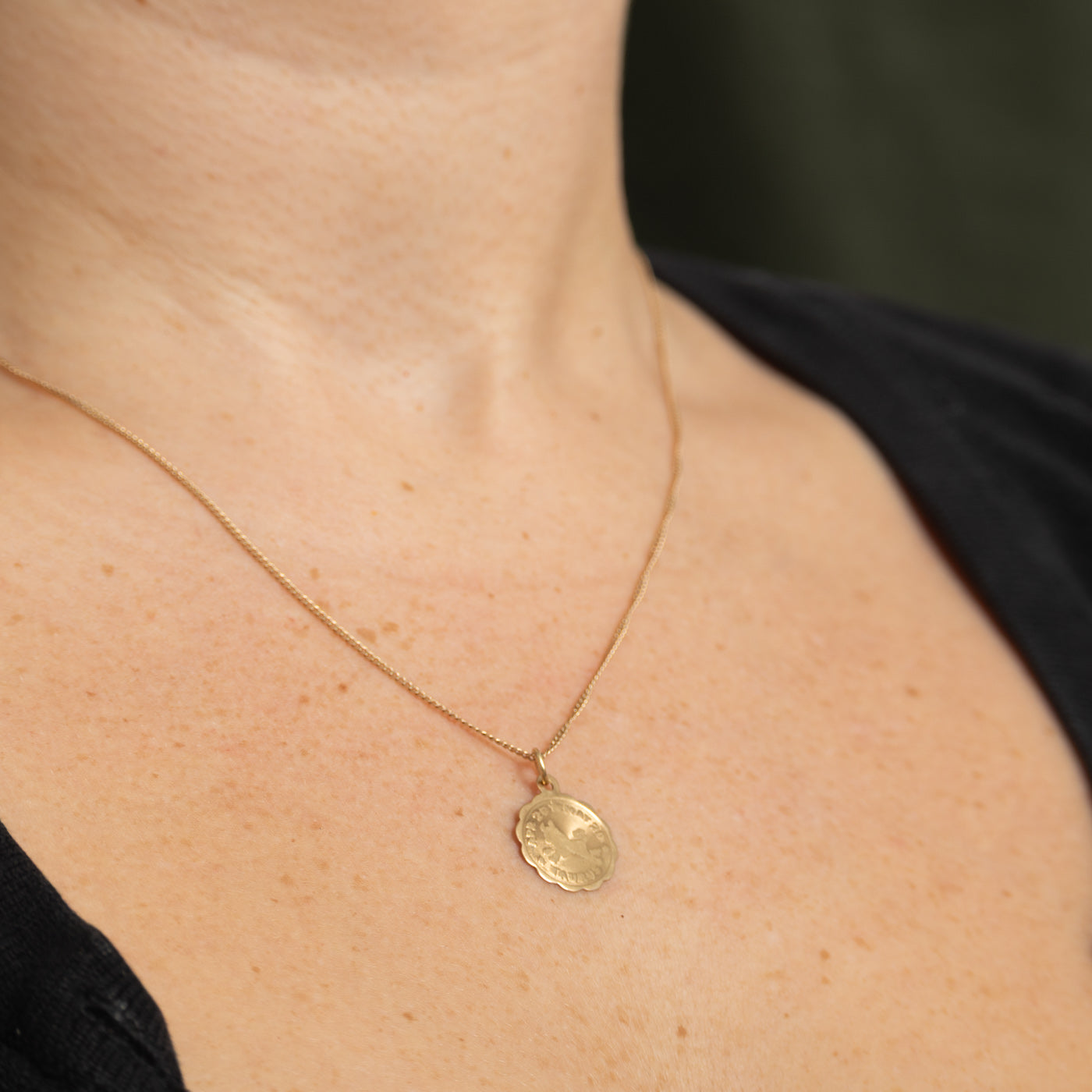 10k Yellow Gold Taurus Zodiac Charm