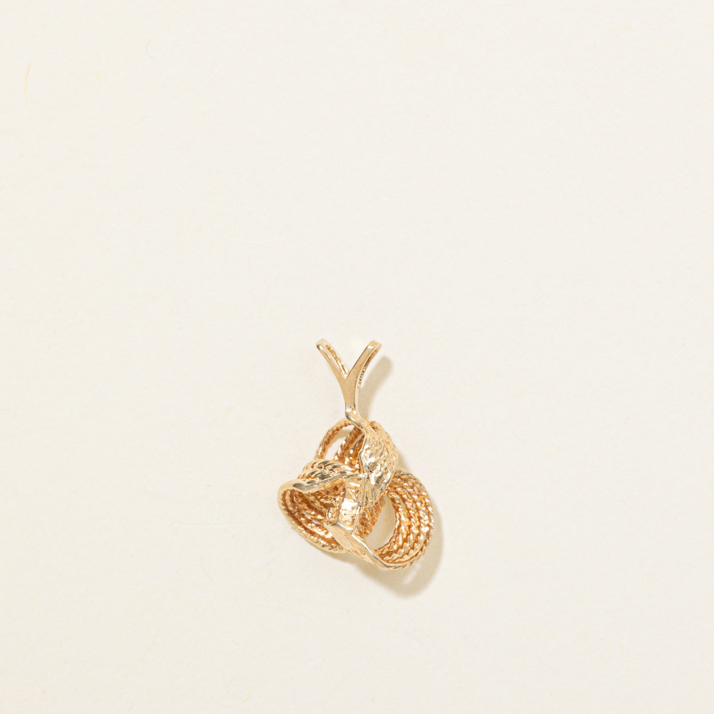 14K Diamond Knot Pendant