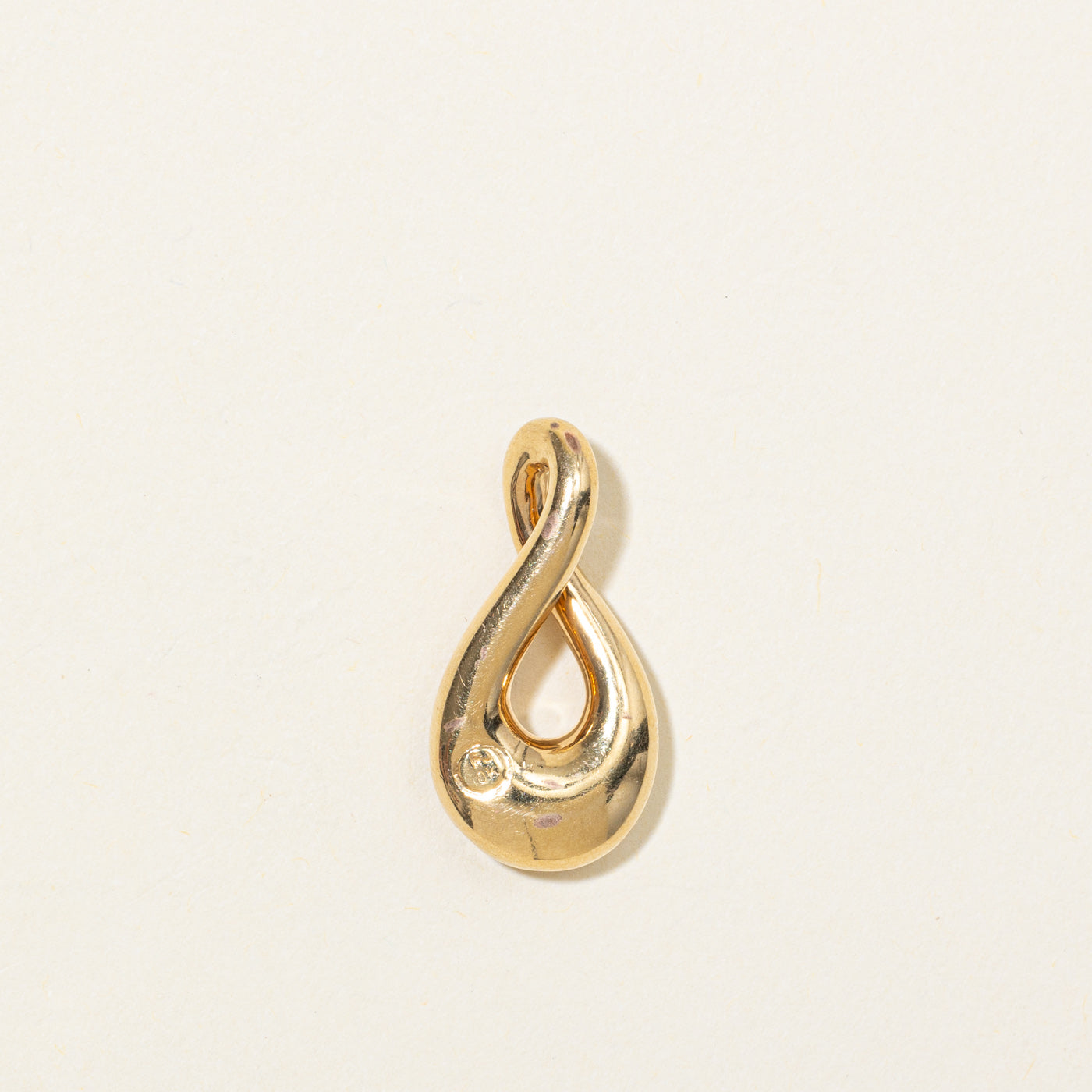 10K Diamond Infinity Pendant