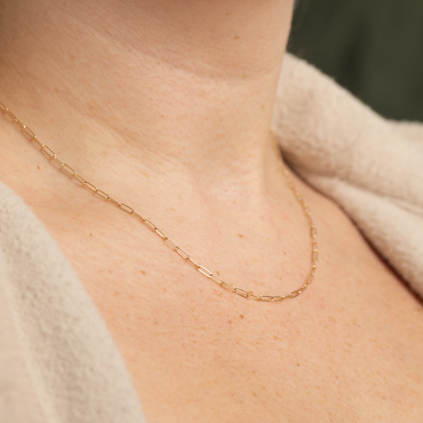 '100 Ways' 14k Yellow Gold Paperclip Chain | 18"