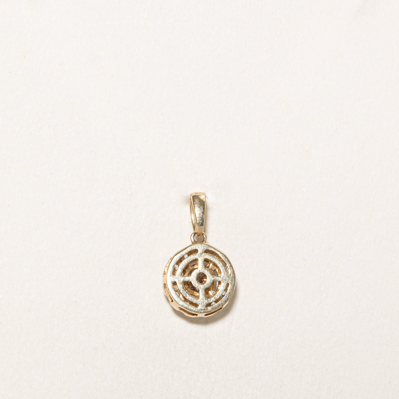 Pendentif halo de diamants | 0,59 ct