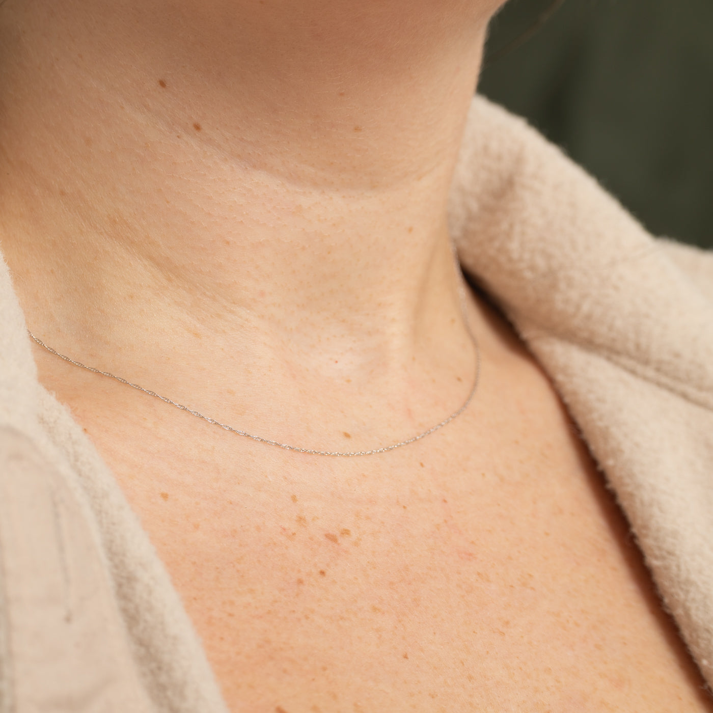 '100 Ways' 10k White Gold Rope Chain | 18"