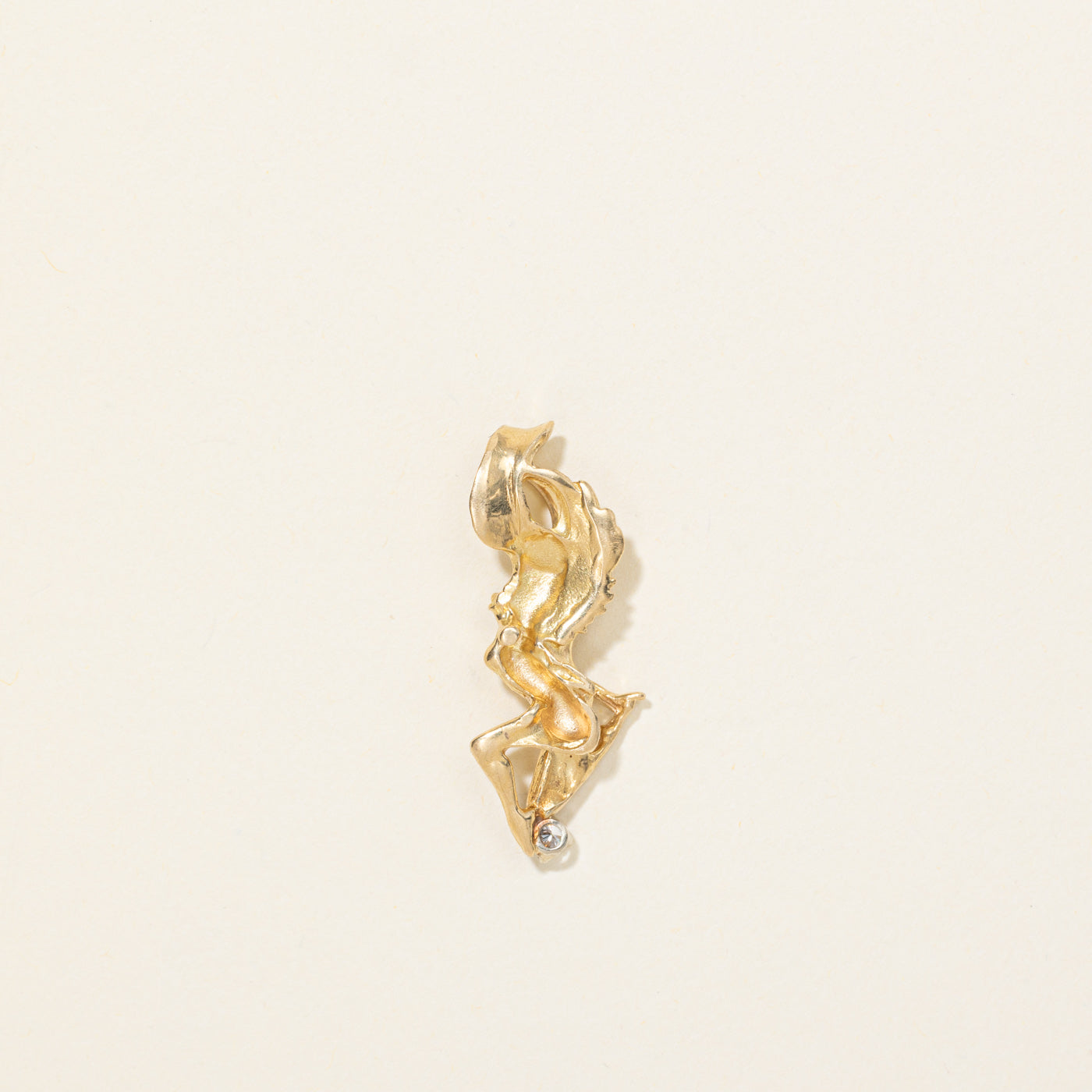 Pendentif ange en diamant 18 carats