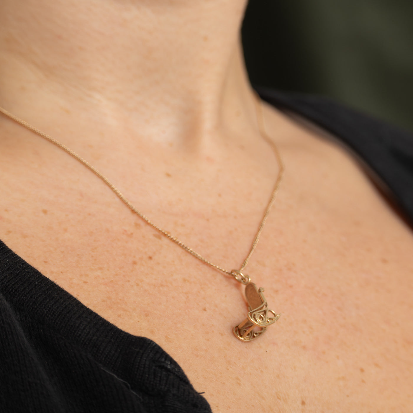 10k Yellow Gold Rocking Chair Charm