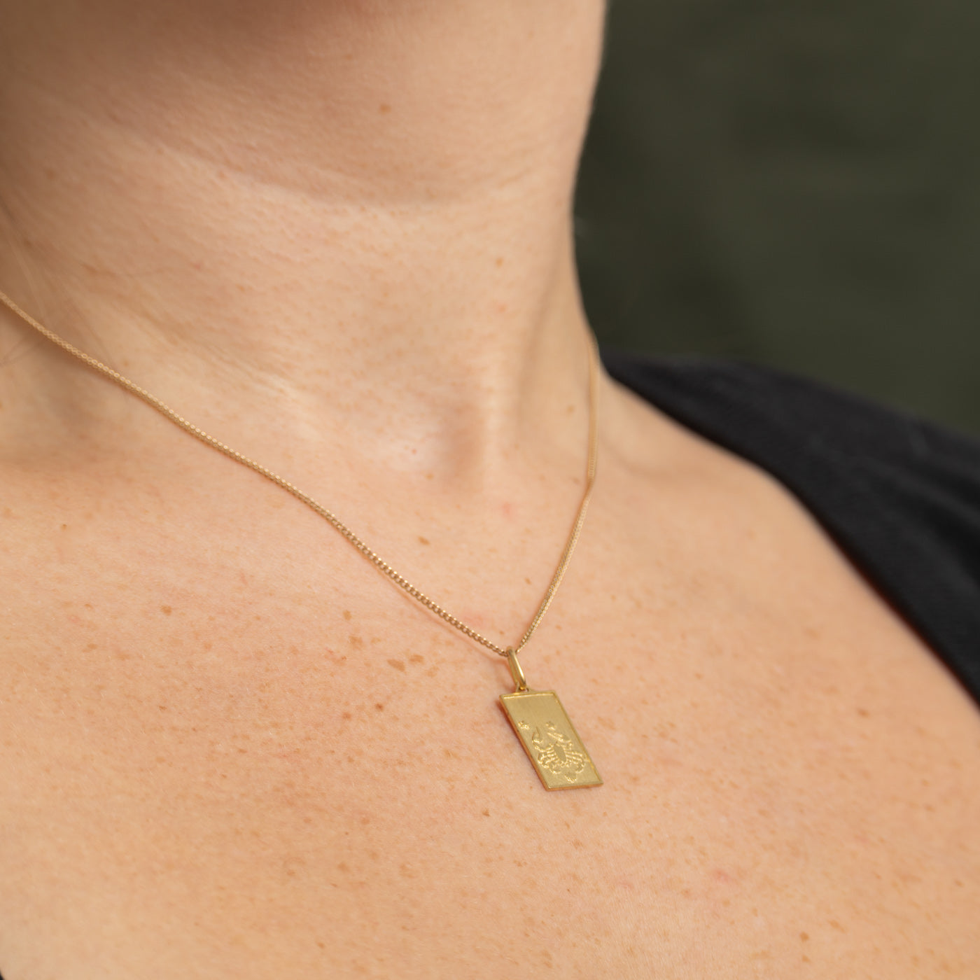 18k Yellow Gold Cancer Zodiac Charm