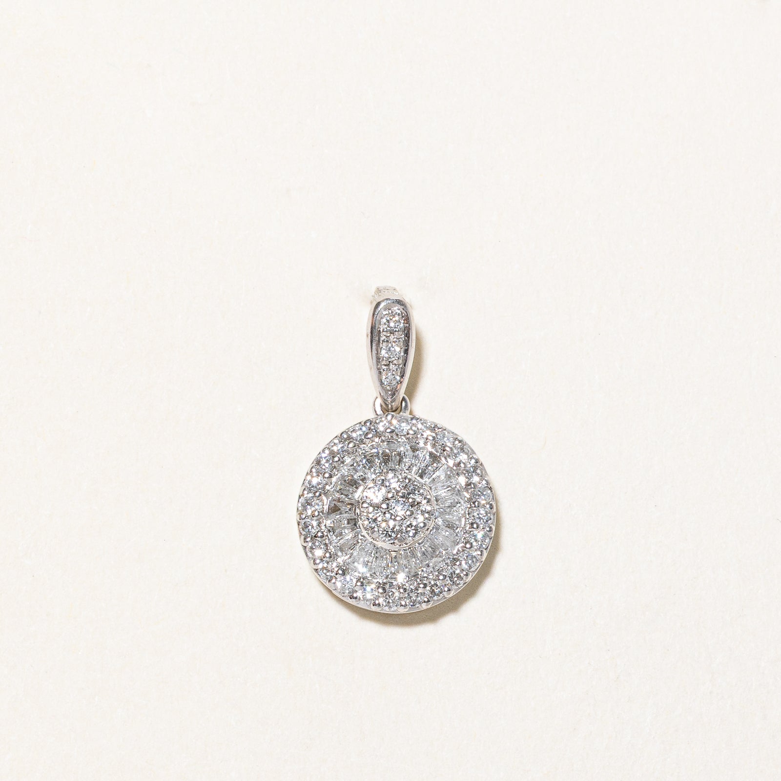 Diamond Cluster Round Pendant | 0.70ctw