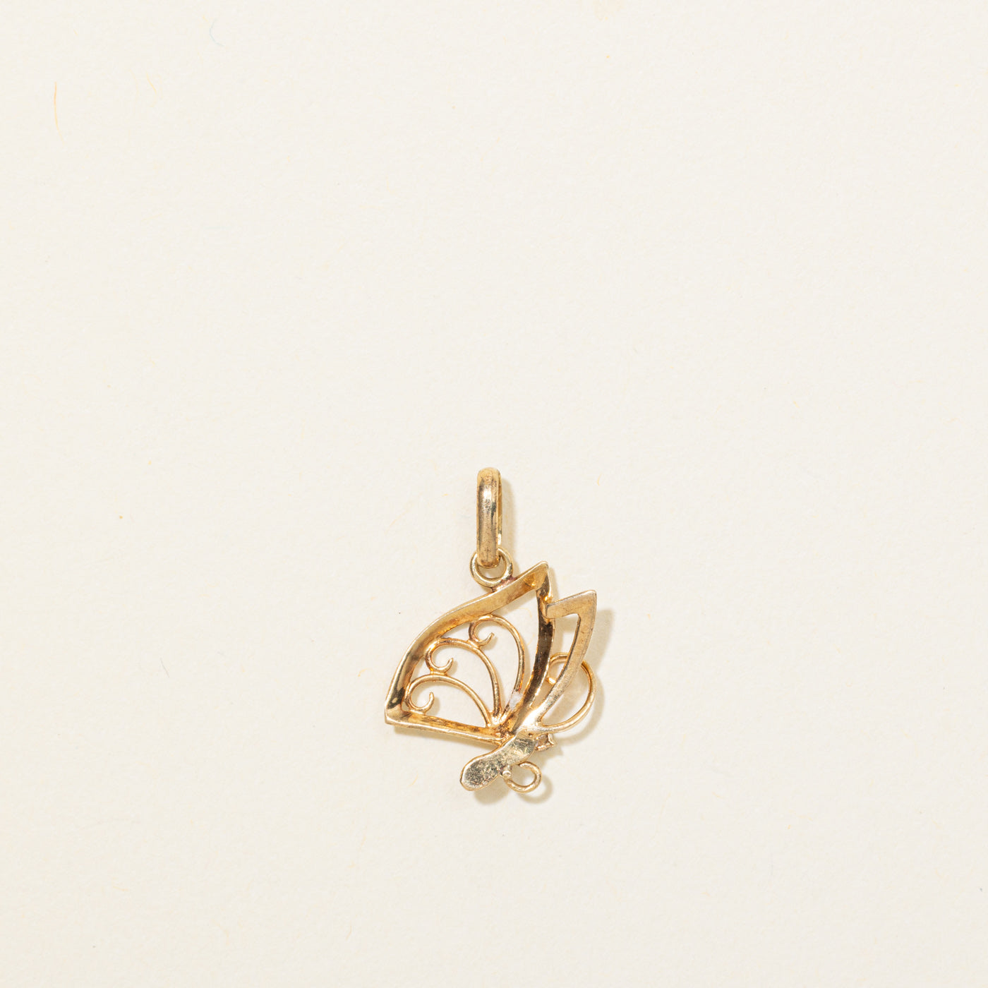 18K Diamond Butterfly Pendant