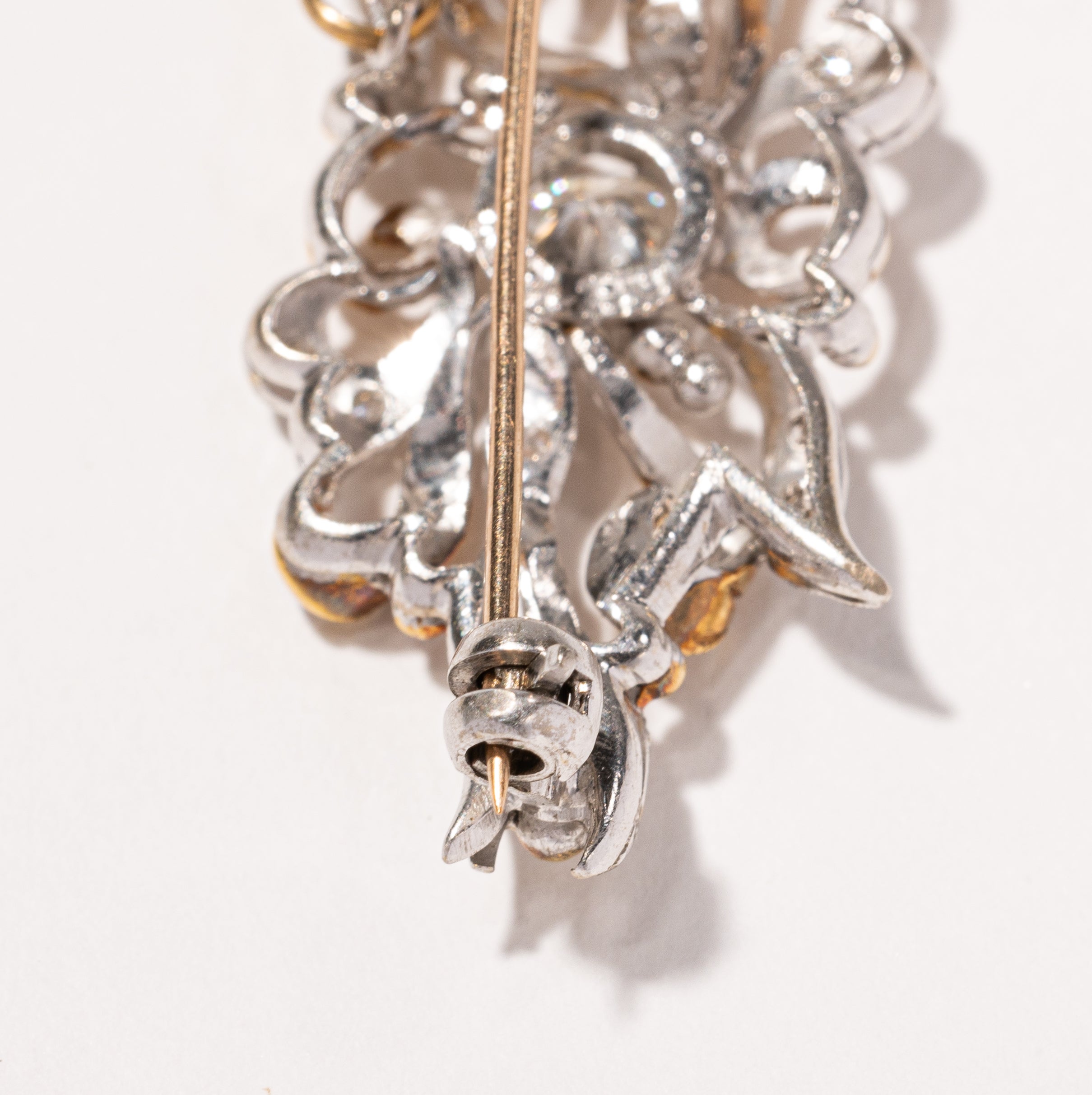 1920s Two Tone Diamond Brooch | 0.45ctw |