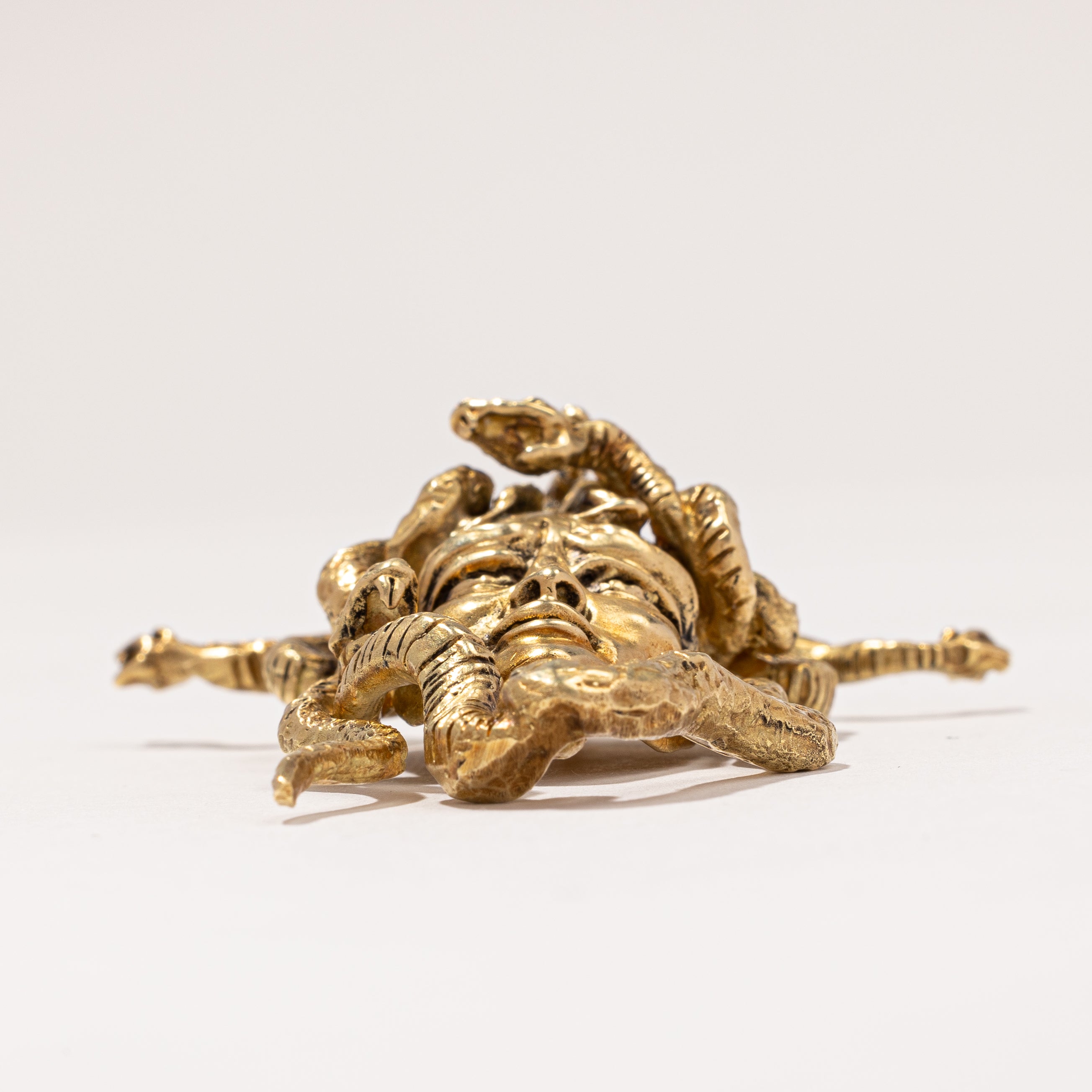 16k Gold Medusa Head Pendant