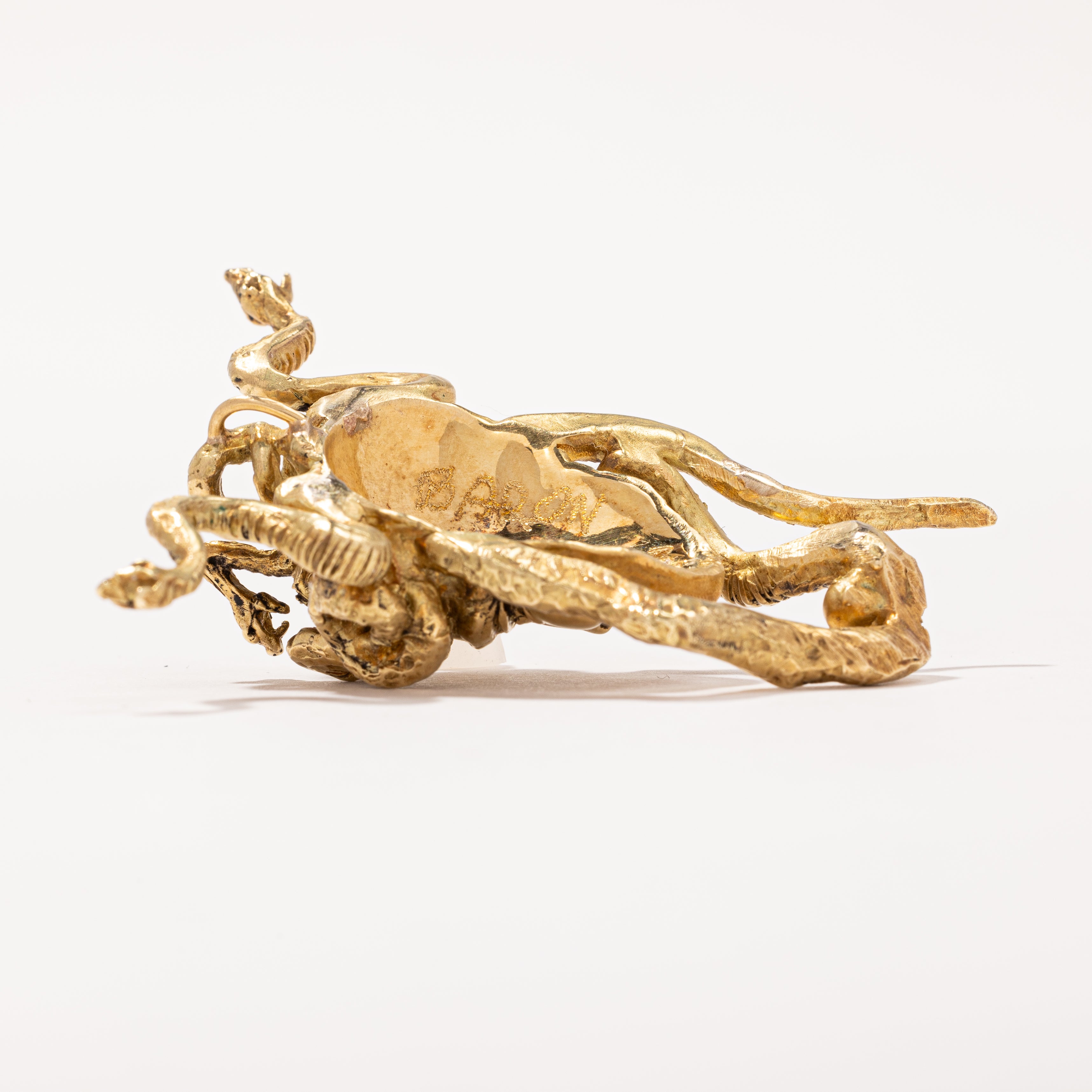 16k Gold Medusa Head Pendant