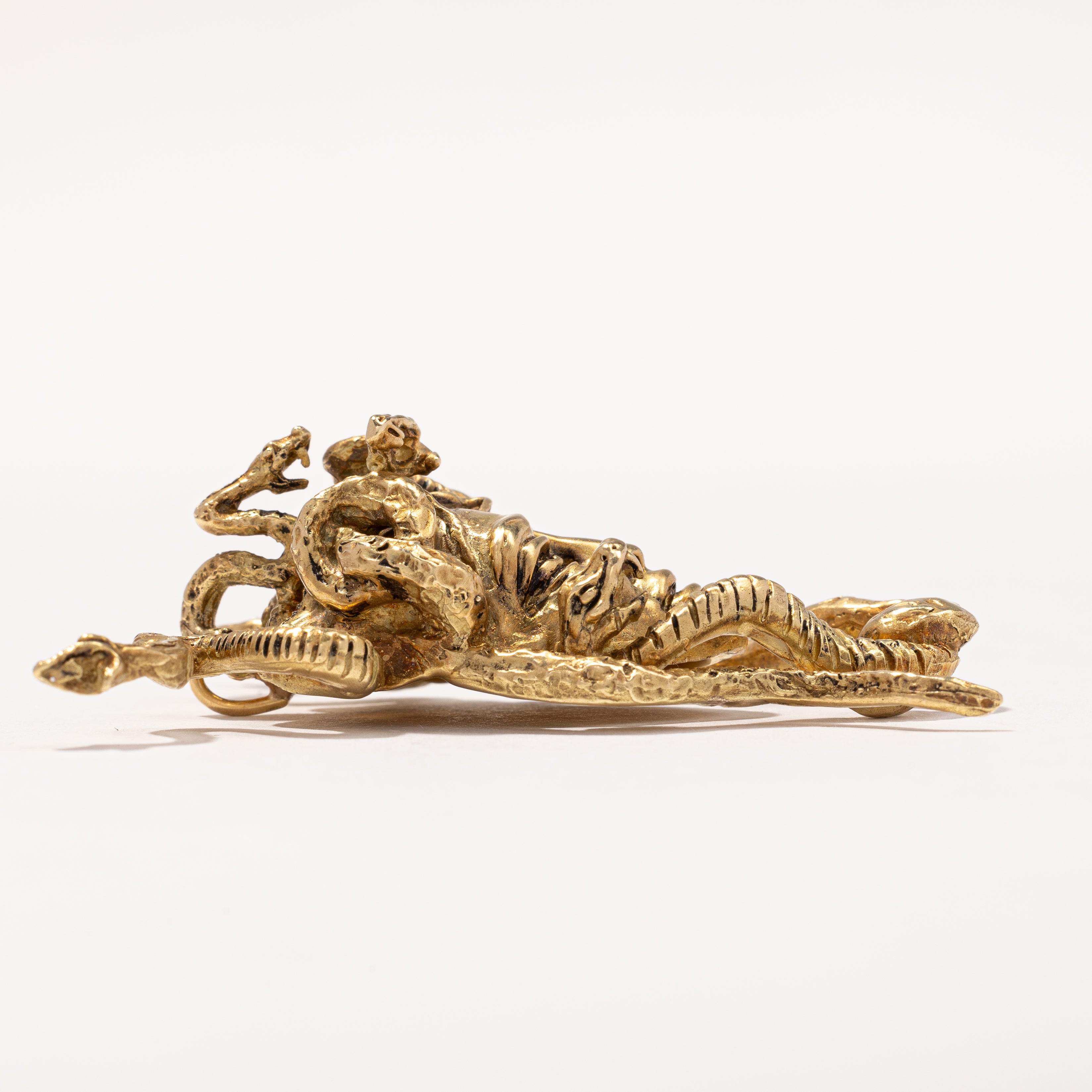 16k Gold Medusa Head Pendant