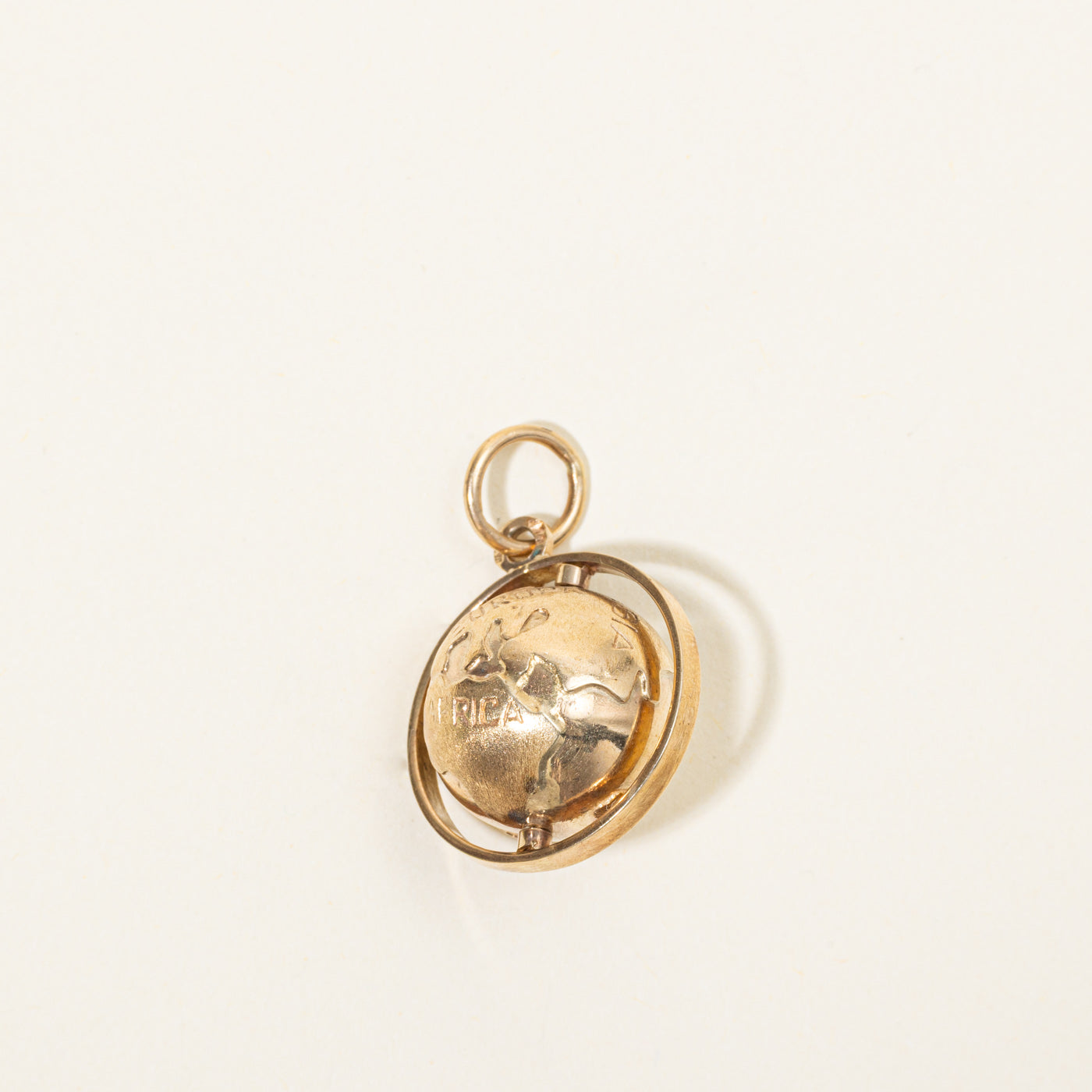 10k Yellow Gold Globe Charm