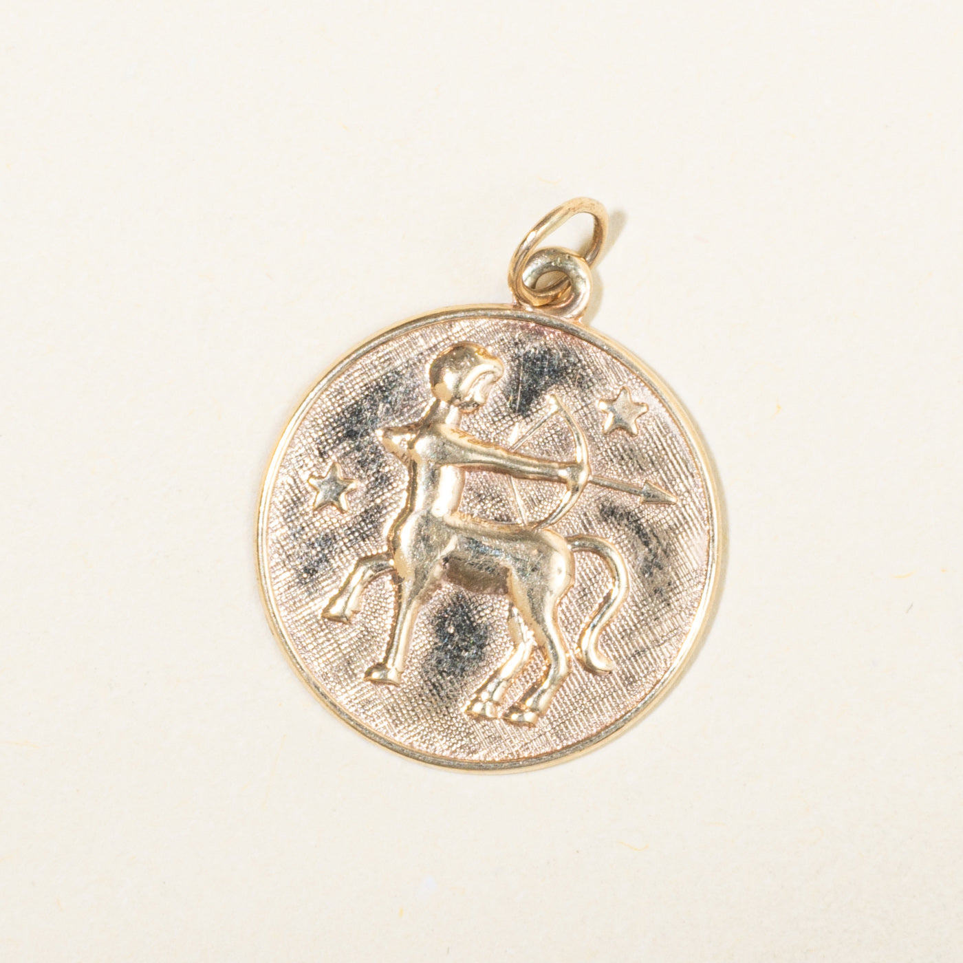 10k Yellow Gold Sagittarius Zodiac Charm