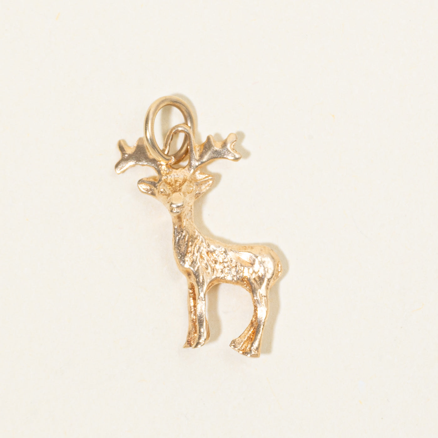 10k Yellow Gold Moose Charm