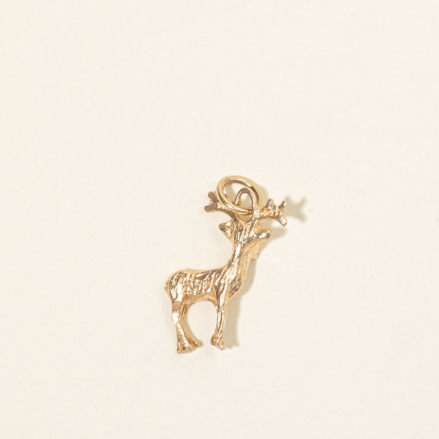 10k Yellow Gold Moose Charm