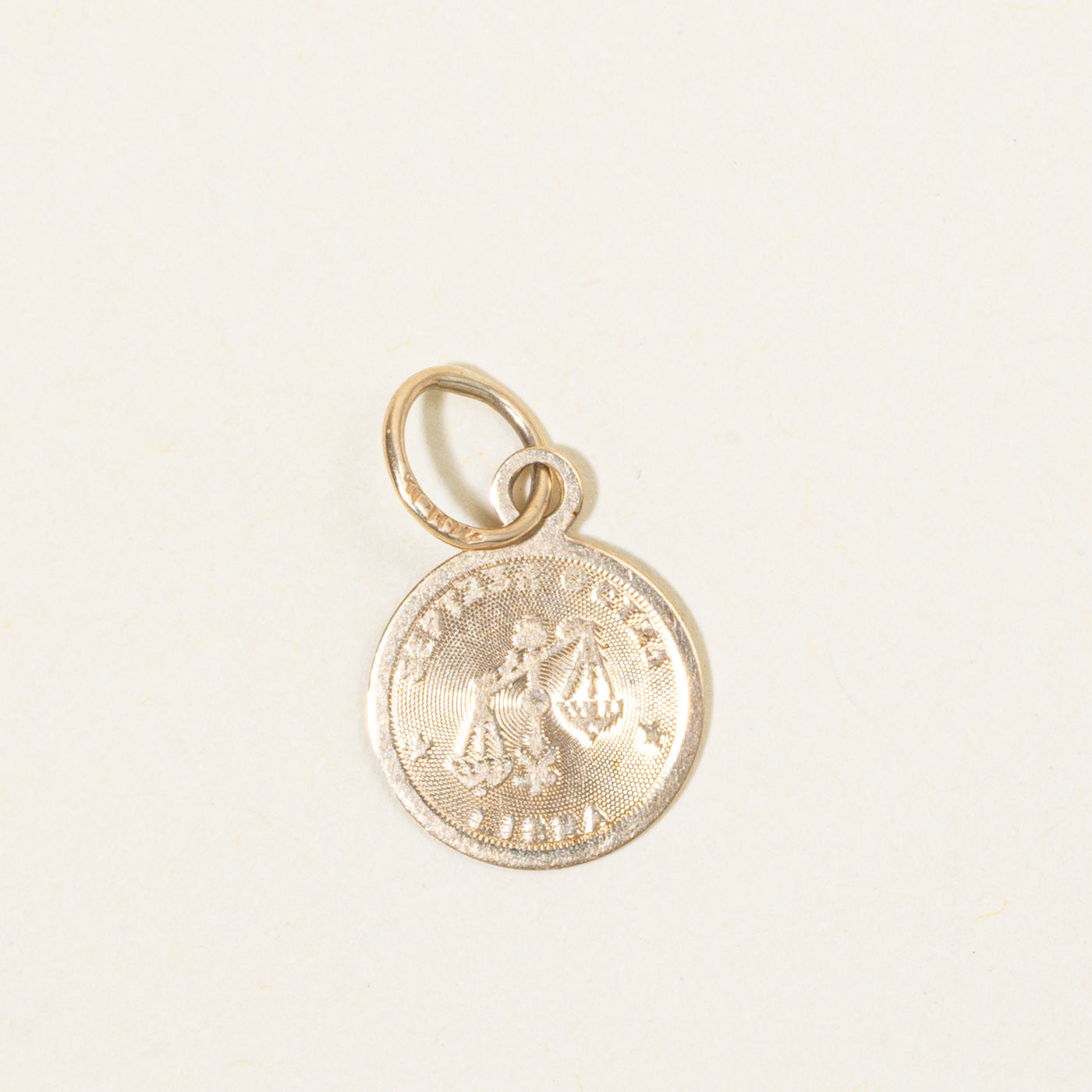 10k Yellow Gold Libra Zodiac Charm