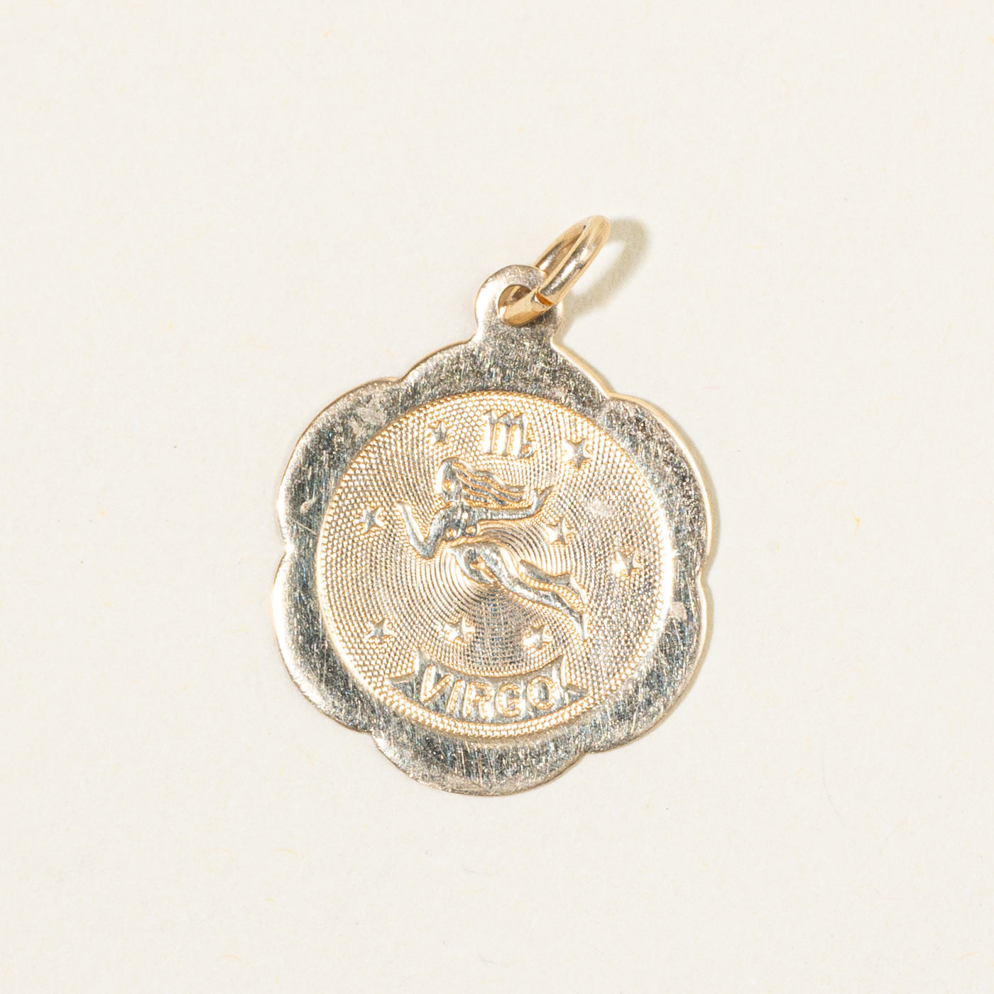 10k Yellow Gold Virgo Zodiac Charm