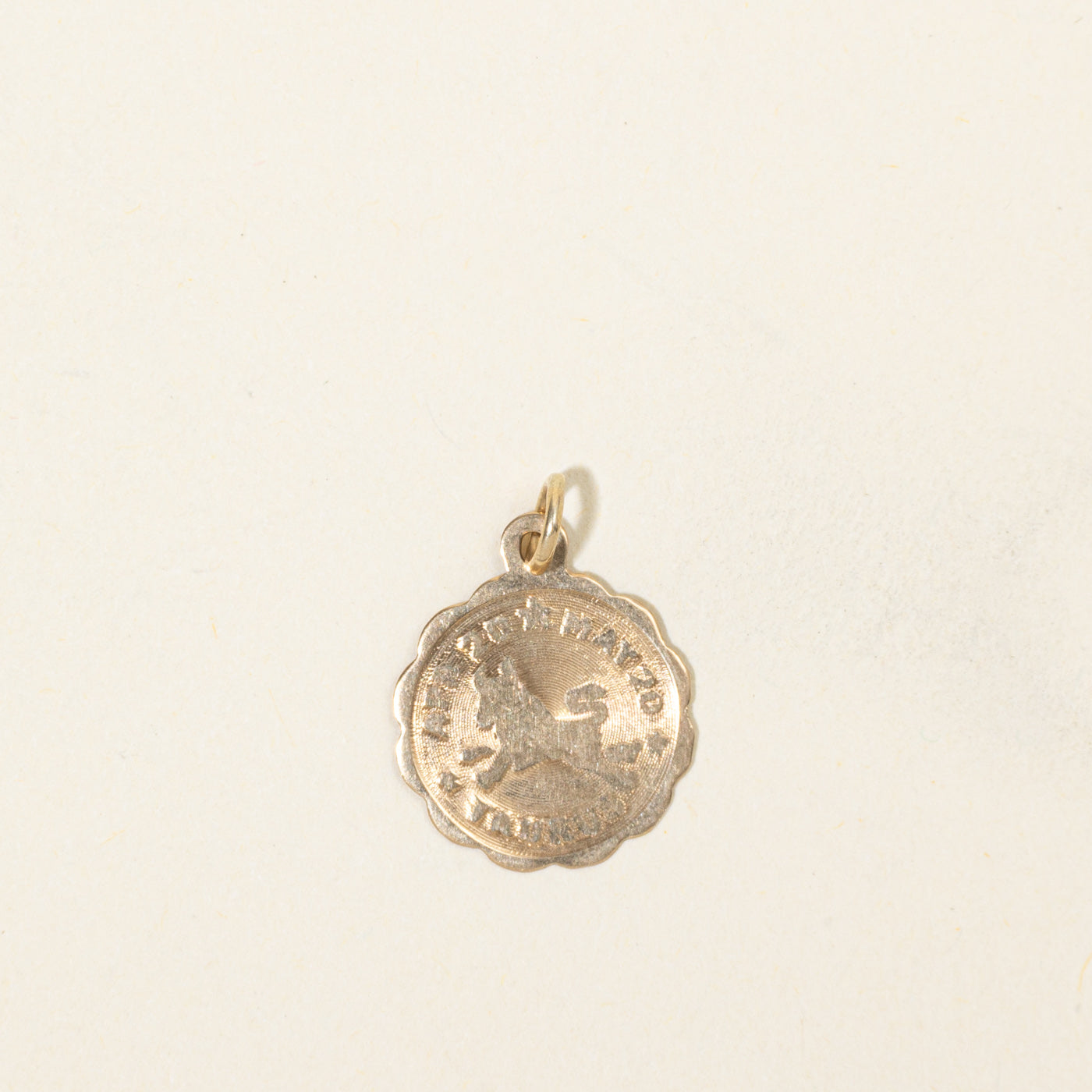 10k Yellow Gold Taurus Zodiac Charm